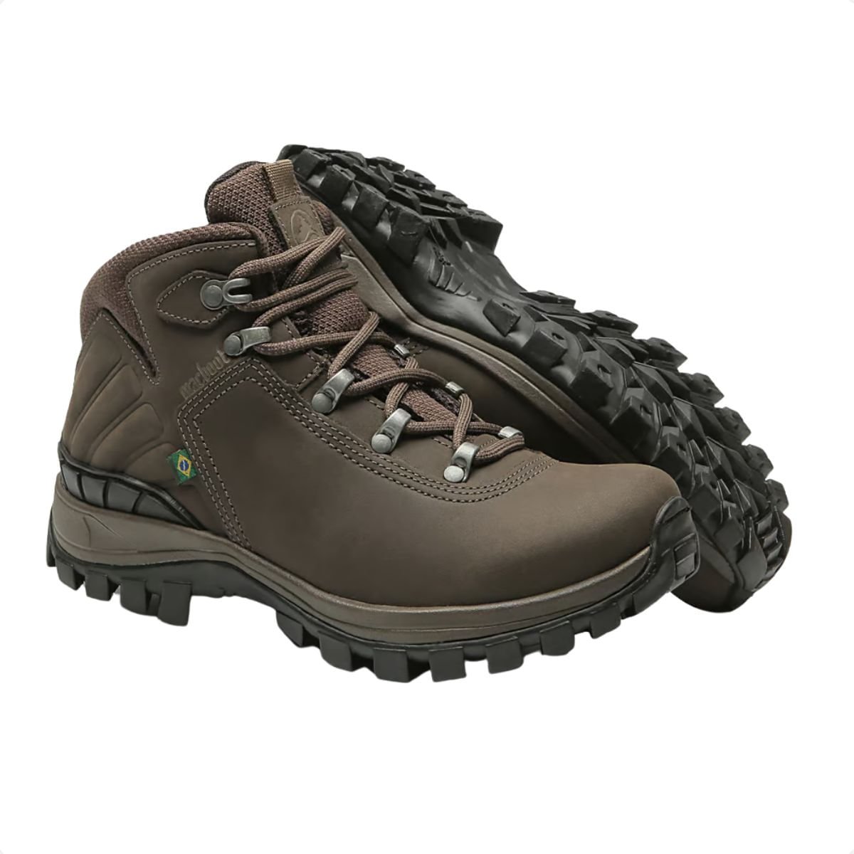 Coturno Adventure Feminino Cano Alto Mac Boot Acari 18 Cinza Marrom 3