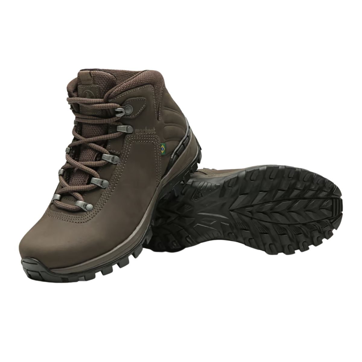 Coturno Adventure Feminino Cano Alto Mac Boot Acari 18 Cinza Marrom 4