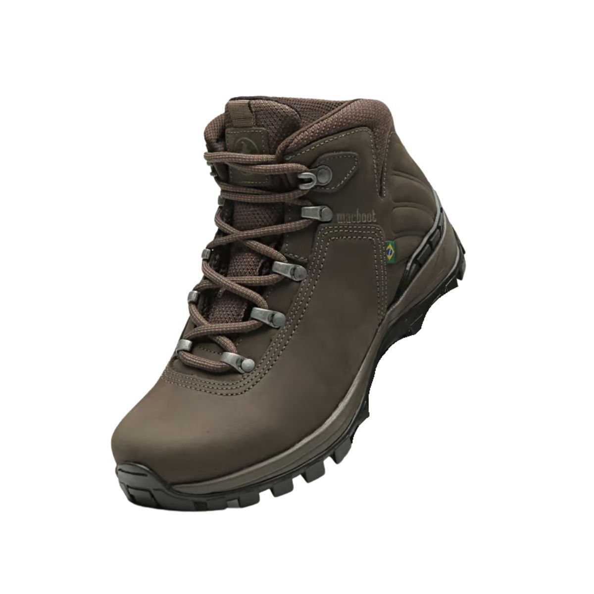 Coturno Adventure Feminino Cano Alto Mac Boot Acari 18 Cinza Marrom 6