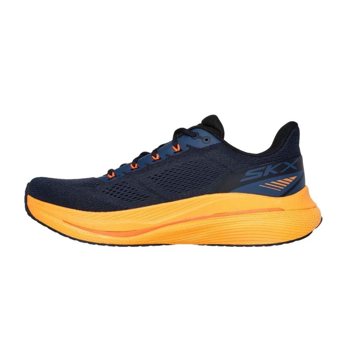 Tênis Running Masculino Skechers Max Cushioning Propulsion Marinho Marinho/Laranja 5