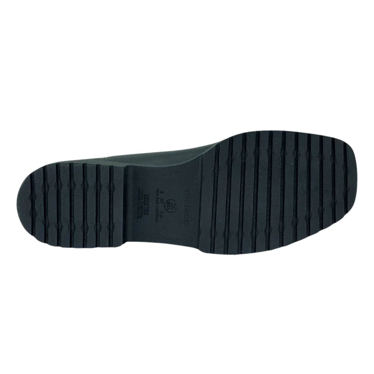 Sapato Feminino Mocassim Moleca Em Napa Preto Preto 4