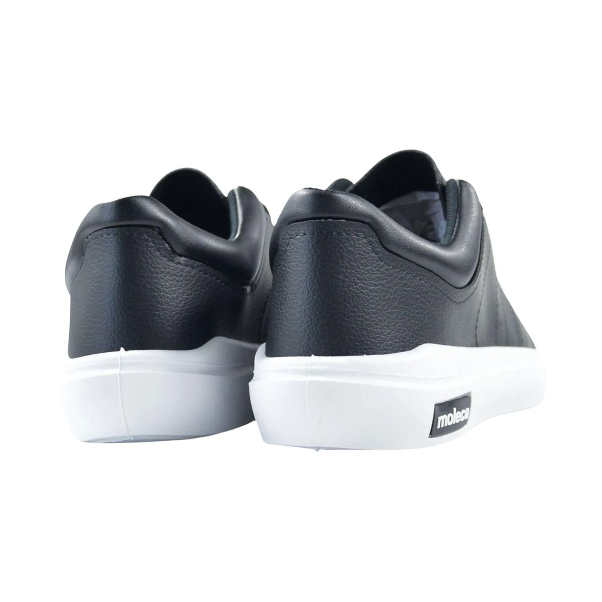 Tênis Moda Feminino Em Napa Moleca Preto Preto 6