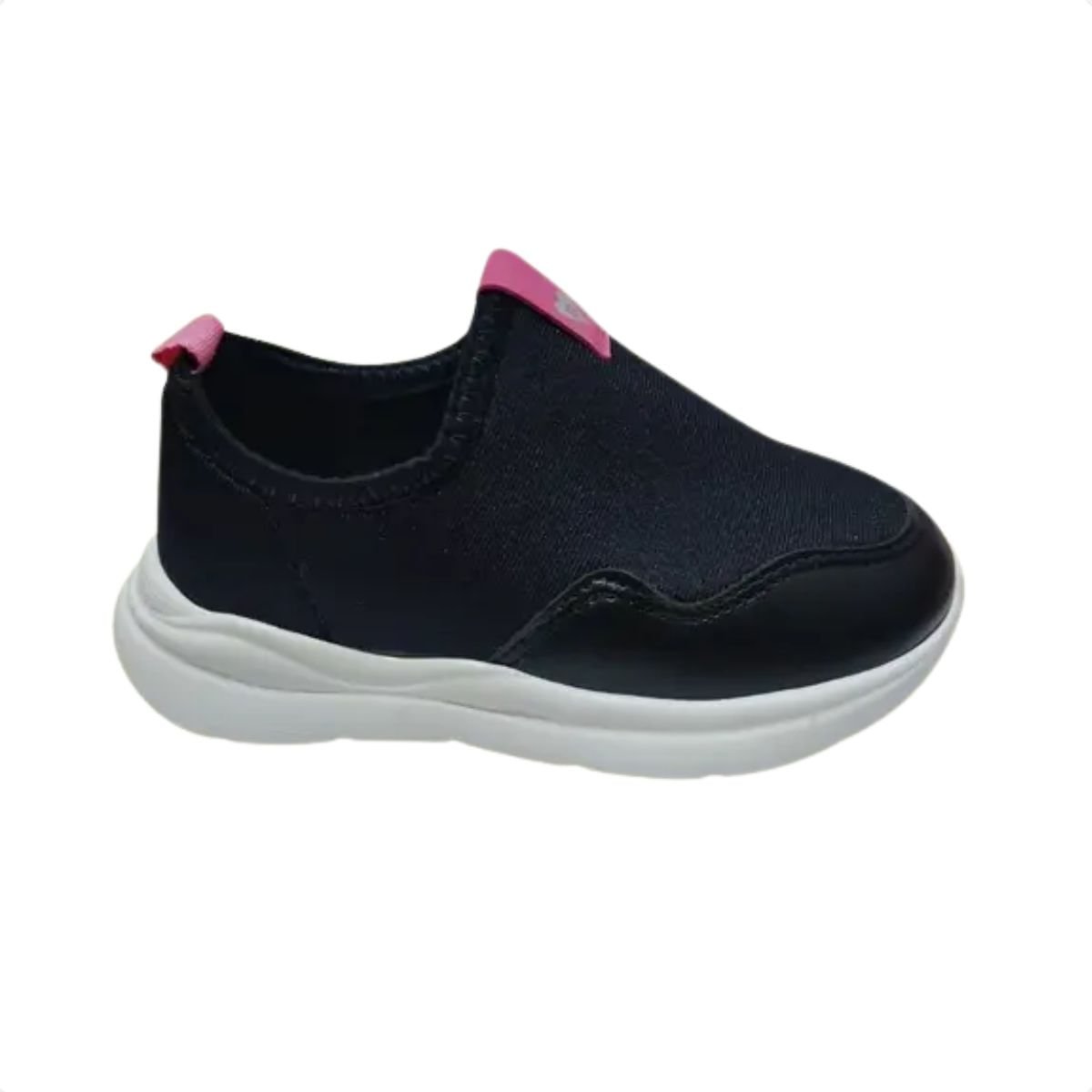 Tênis Running Infantil Molekinha Slip On Preto