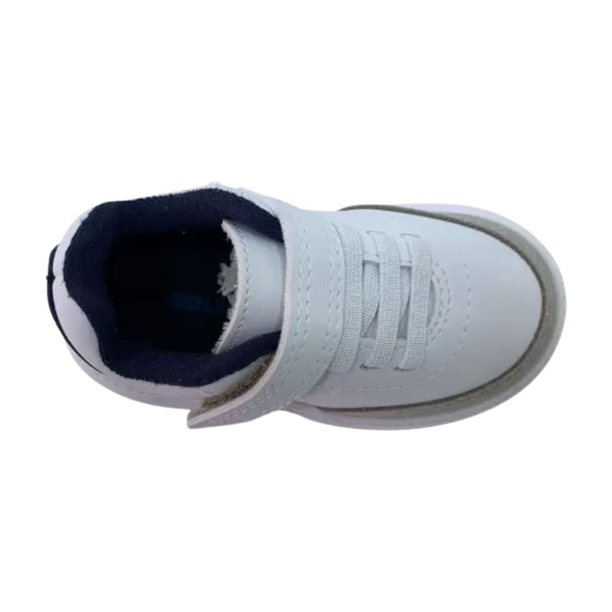 Tênis Casual Infantil Menino Molekinho Branco Branco/Cinza/Marinho 4