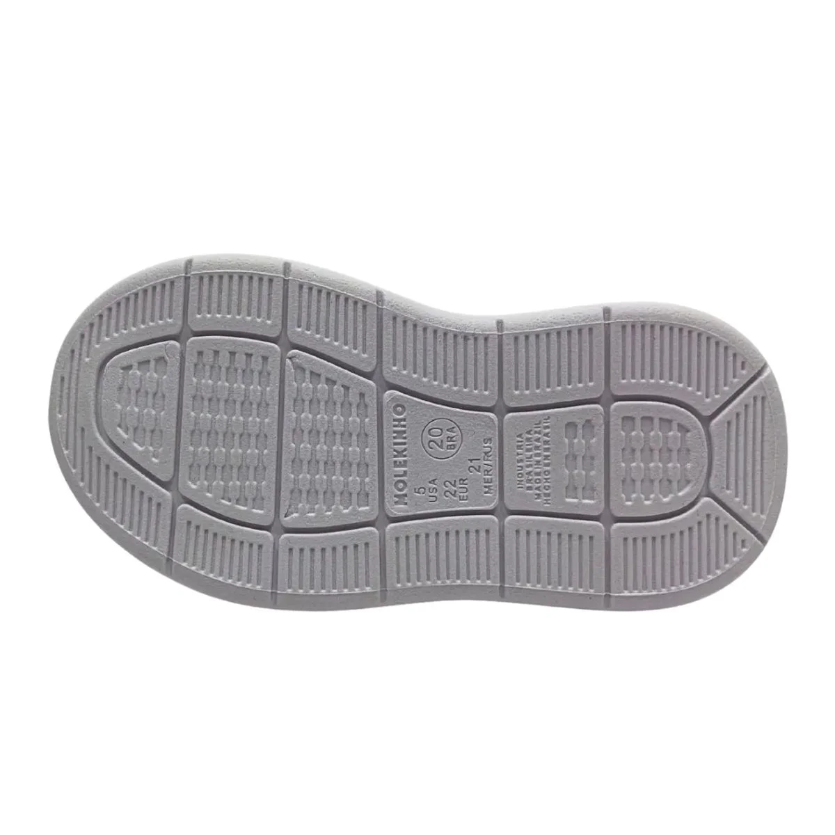 Tênis Casual Infantil Menino Molekinho Branco Branco/Cinza/Marinho 5