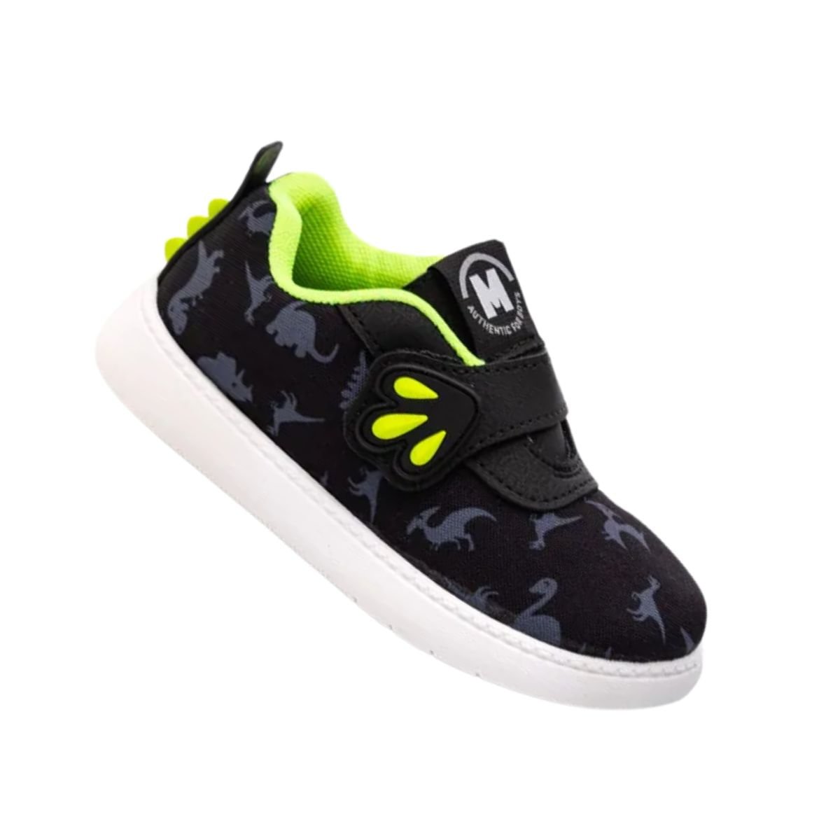 Tênis Running Infantil Molekinho Preto E Verde Preto 6