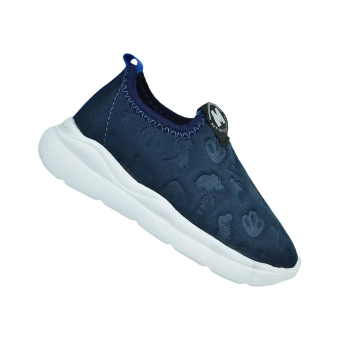 Tênis Running Infantil Molekinho Slip On Azul Azul 6