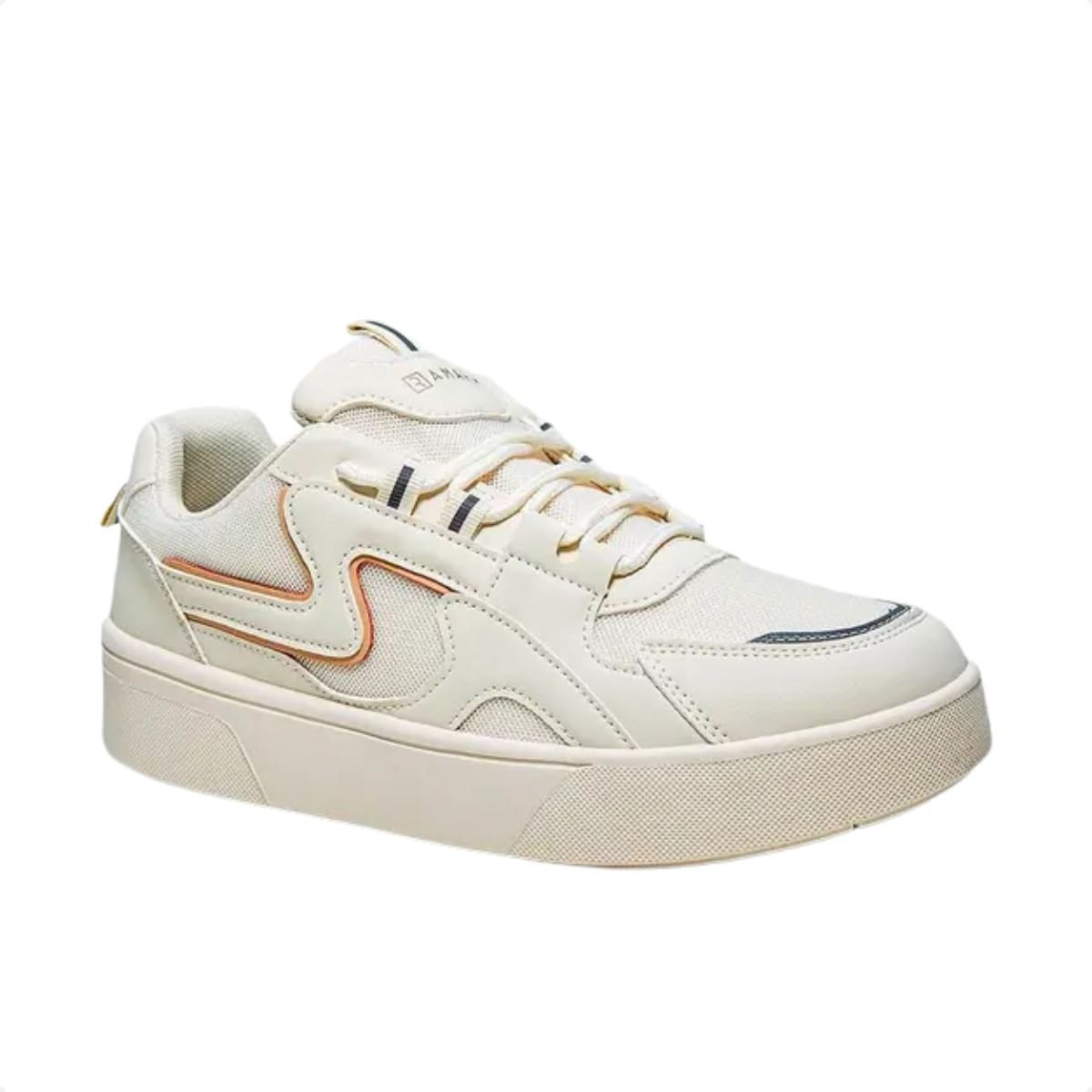 Tênis Moda Feminino Casual Ramarim Off White Branco 2