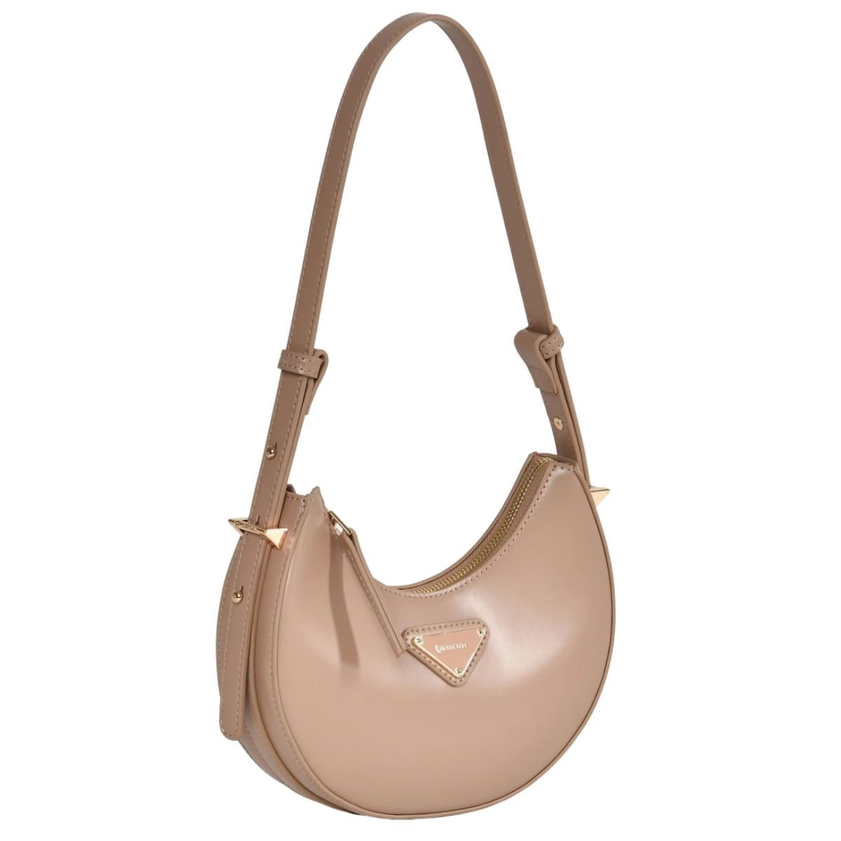 Bolsa Feminina Tiracolo Via Marte Bege Claro Bege 4