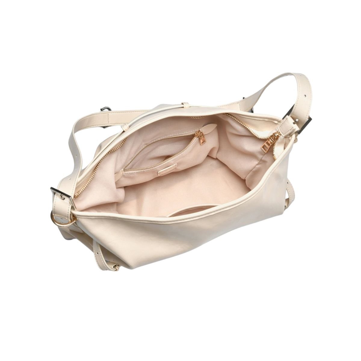 Bolsa Feminina Hobo Via Marte Off White Branco 4