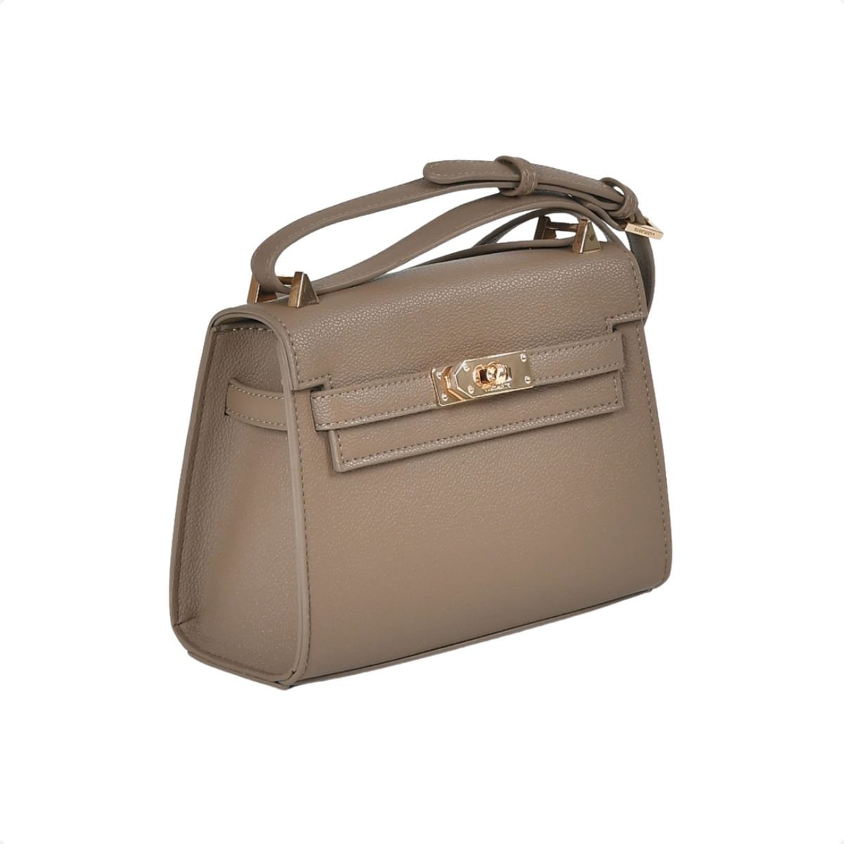 Bolsa Feminina Tote Em Couro Sintético Via Marte Bege Bege 2