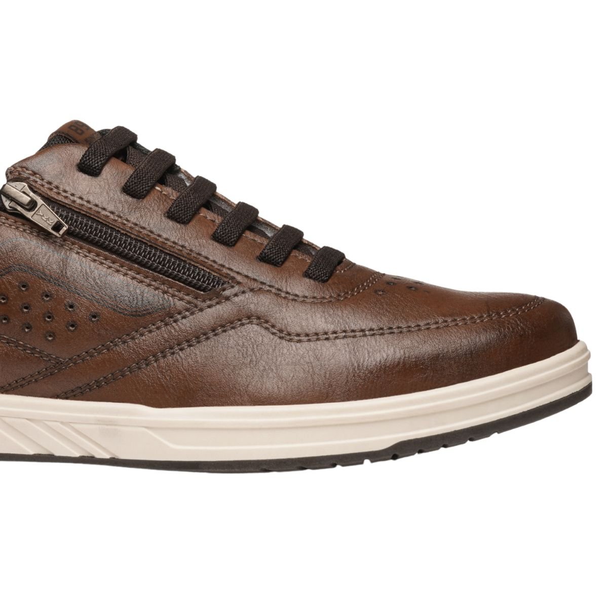 Sapatenis Masculino Pegada  Marrom Marrom 5