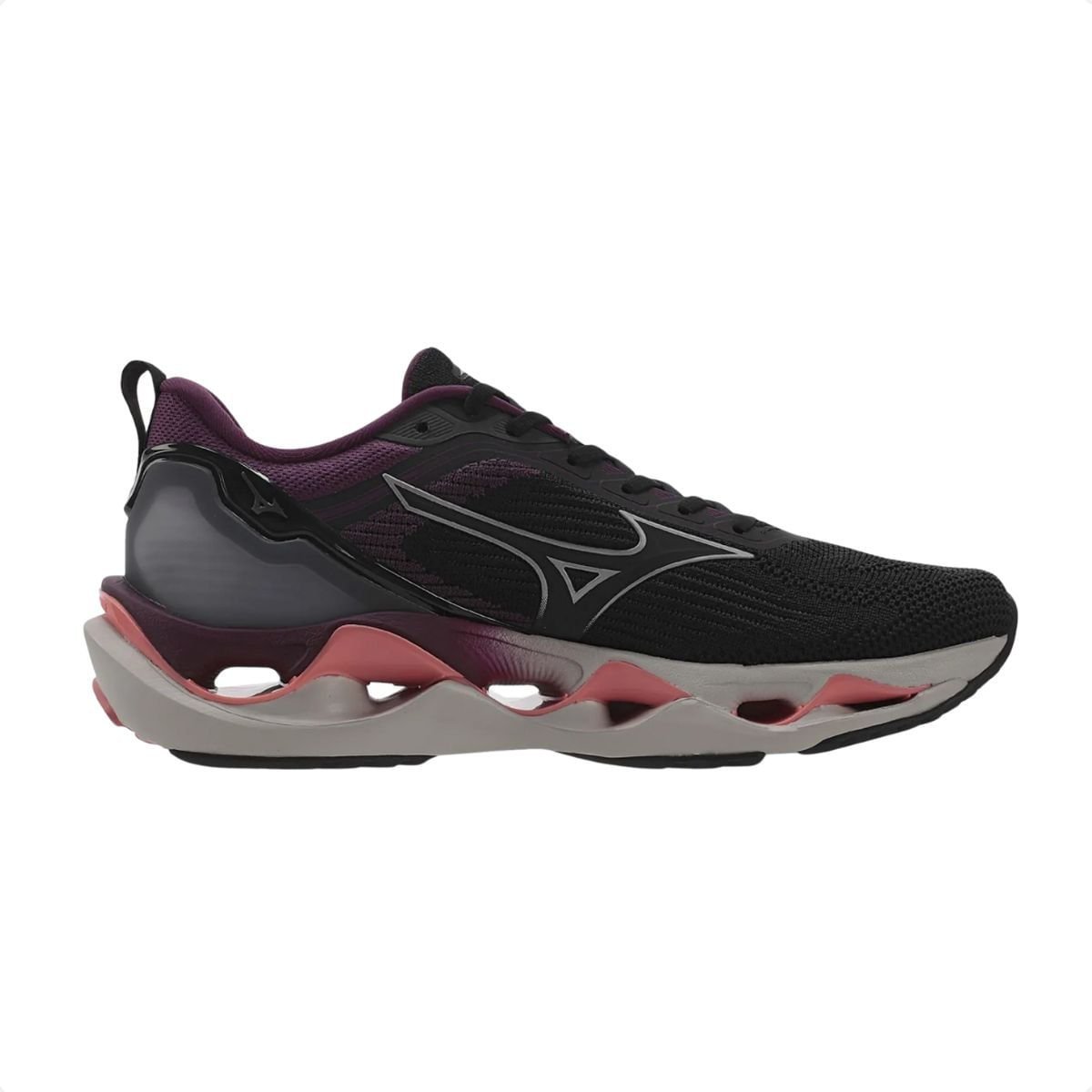Tênis Running Feminino Mizuno Wave Stratos 3 Preto Preto 3