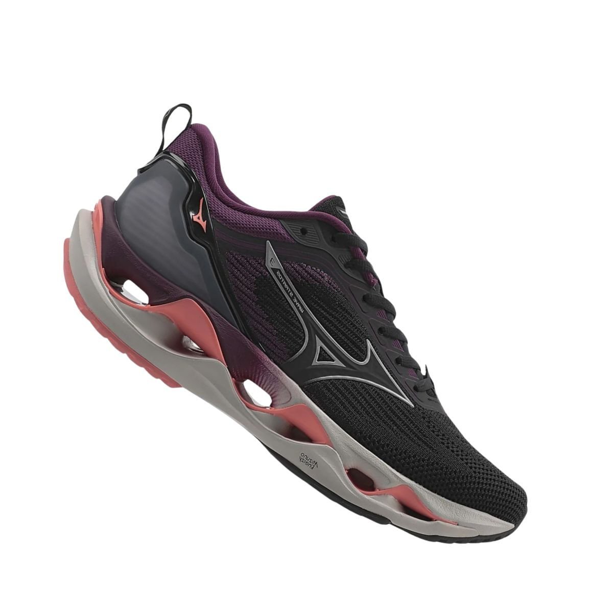 Tênis Running Feminino Mizuno Wave Stratos 3 Preto Preto 7
