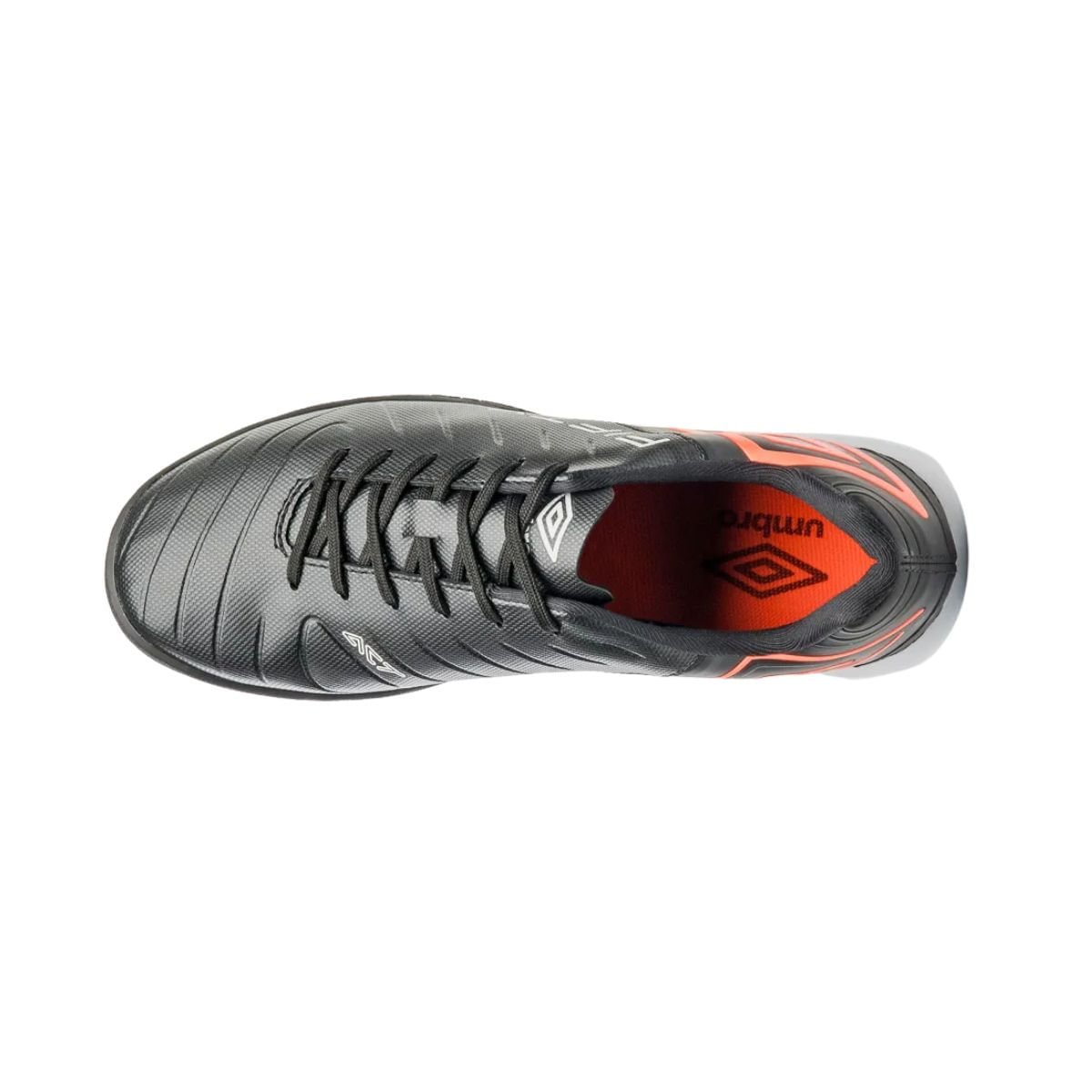 Chuteira Society Masculina Umbro Fifty Vi Preta E Coral Preto 6
