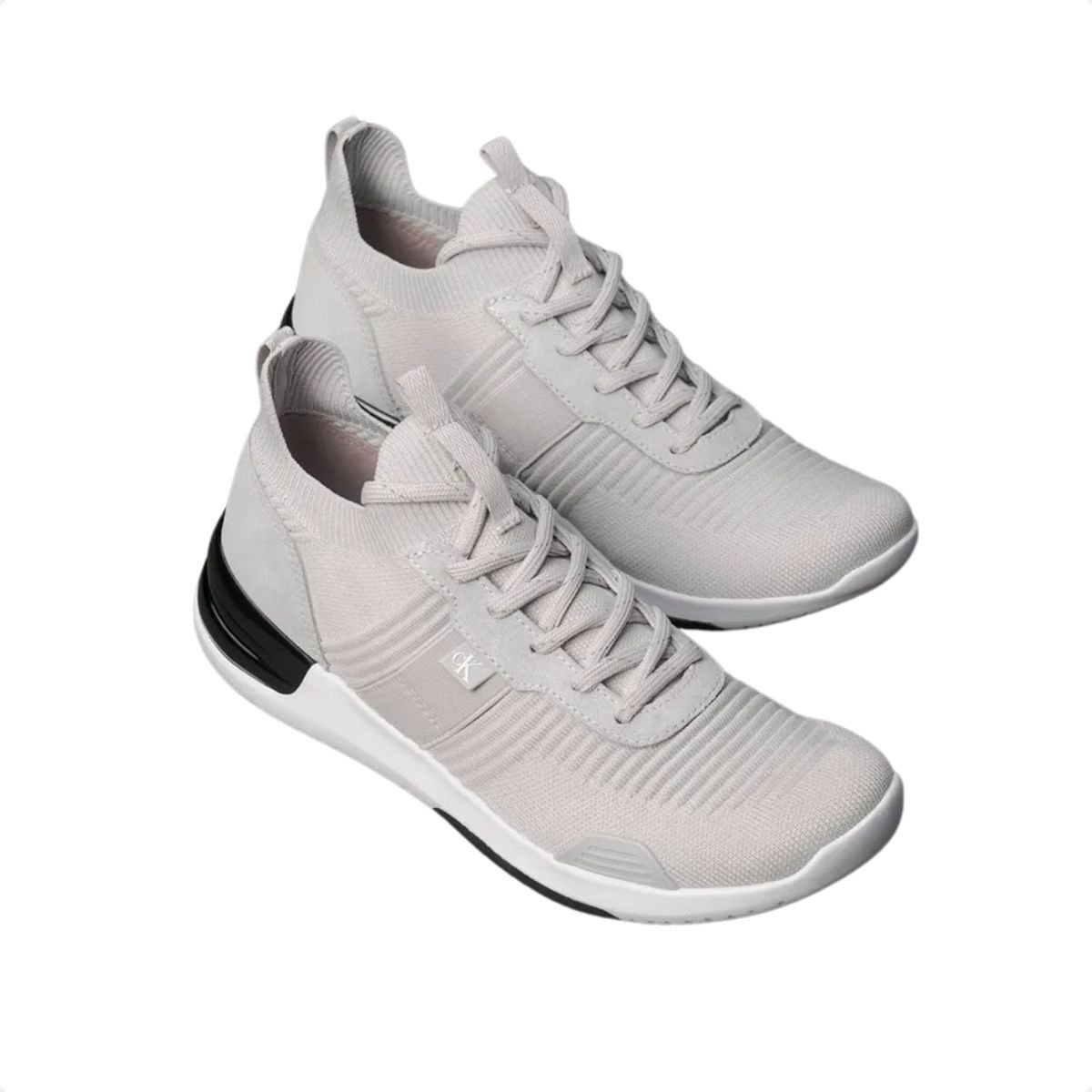 Sapatênis Masculino Calvin Klein Air Knitt Cinza Cinza 2