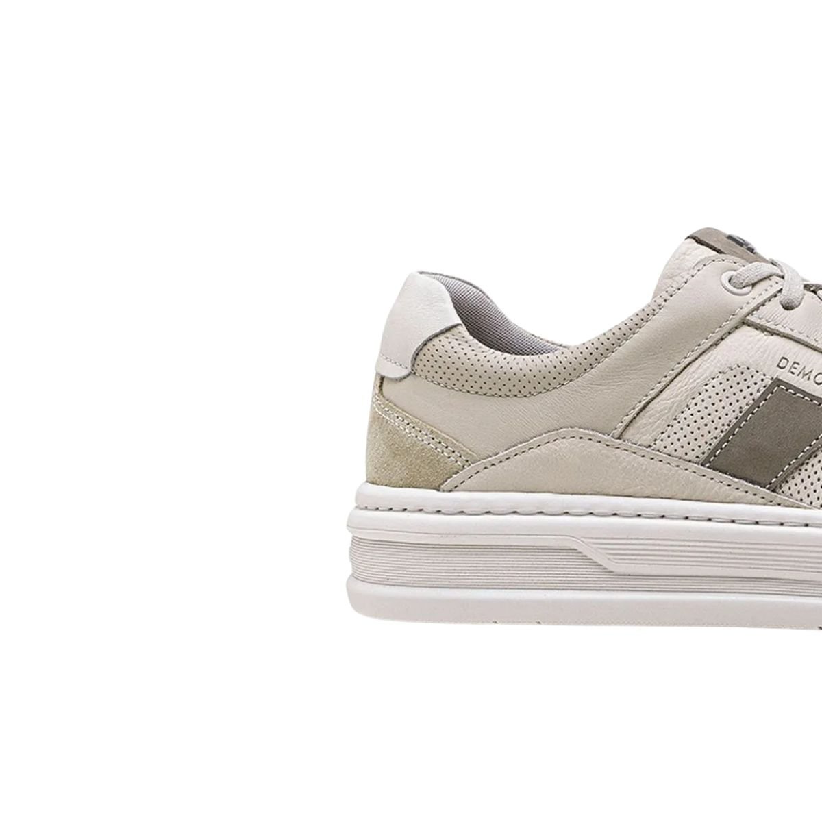Sapatênis Masculino Democrata Denim Wide Creme Creme 7