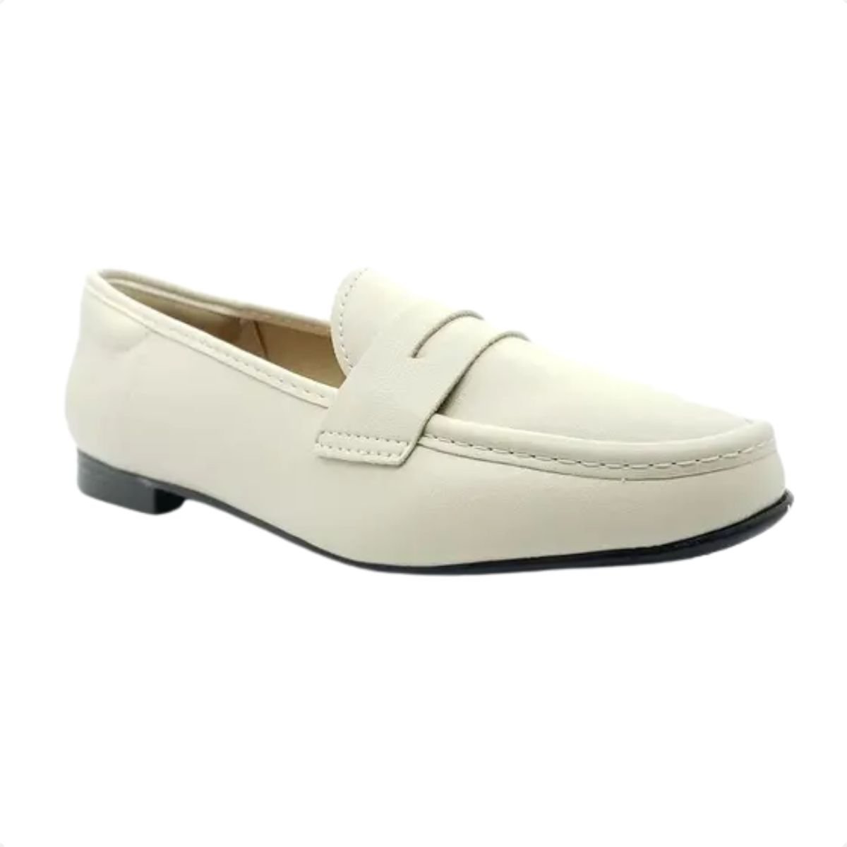 Sapato Feminino Mocassim Beira Rio Branco Off Off White 2