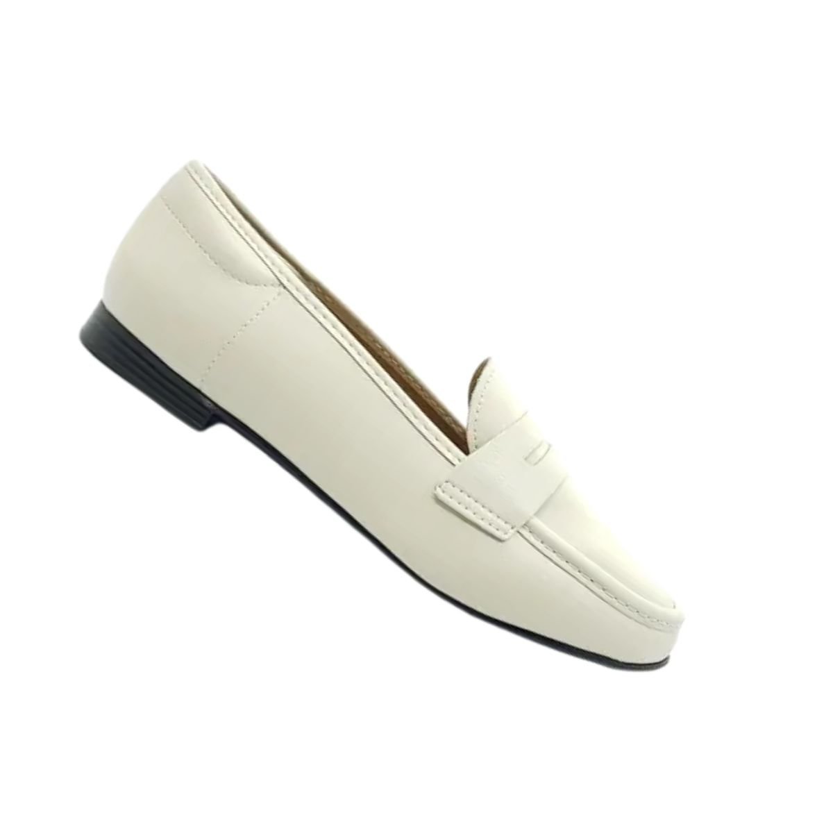 Sapato Feminino Mocassim Beira Rio Branco Off Off White 7