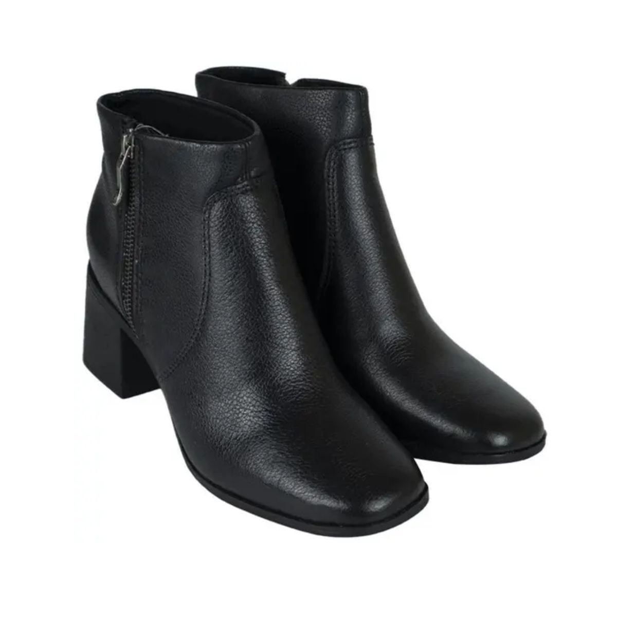 Bota Feminina Cano Baixo Bottero Ravena Preta Preto 5