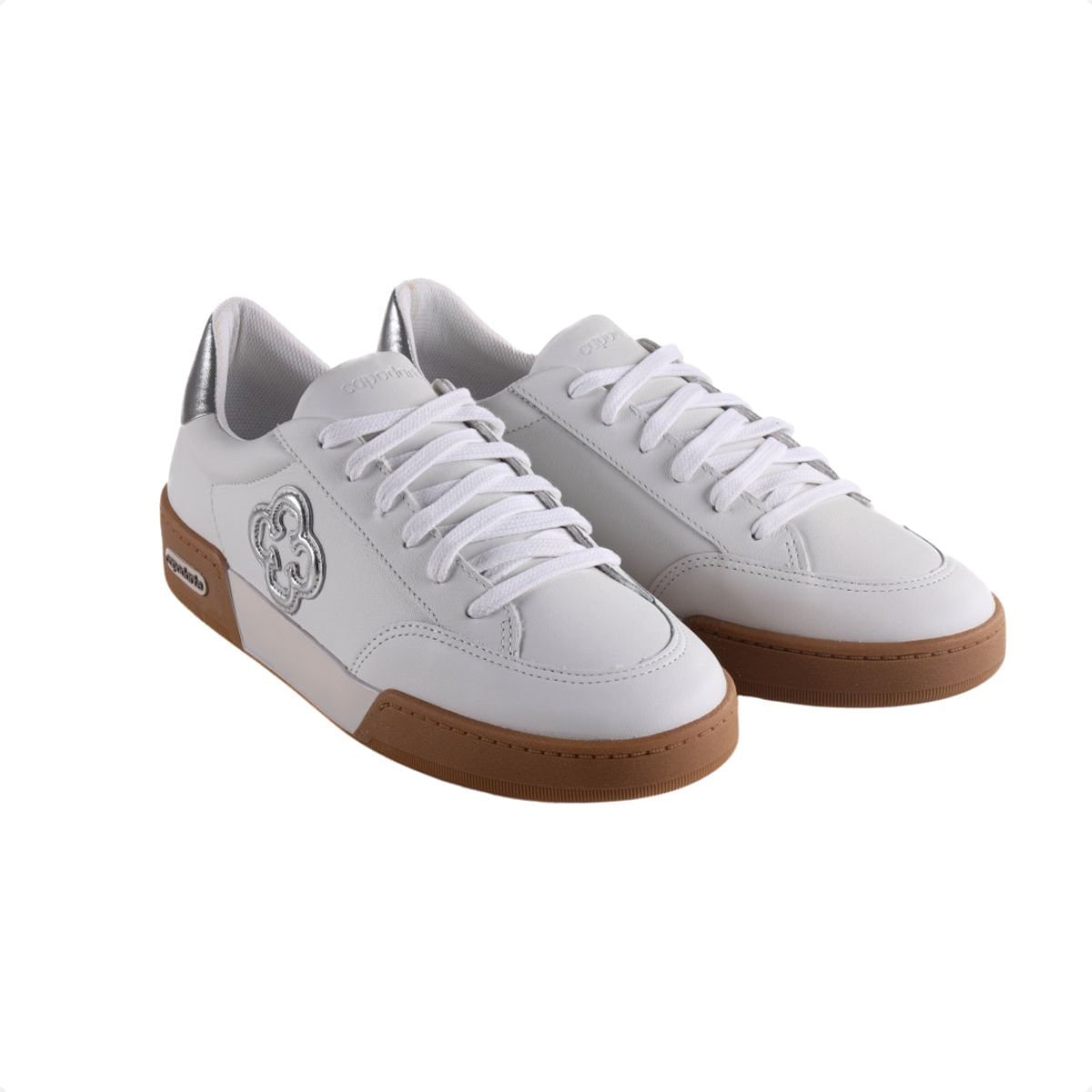 Tênis Moda Feminino Capodarte Em Couro Branco Branco 2