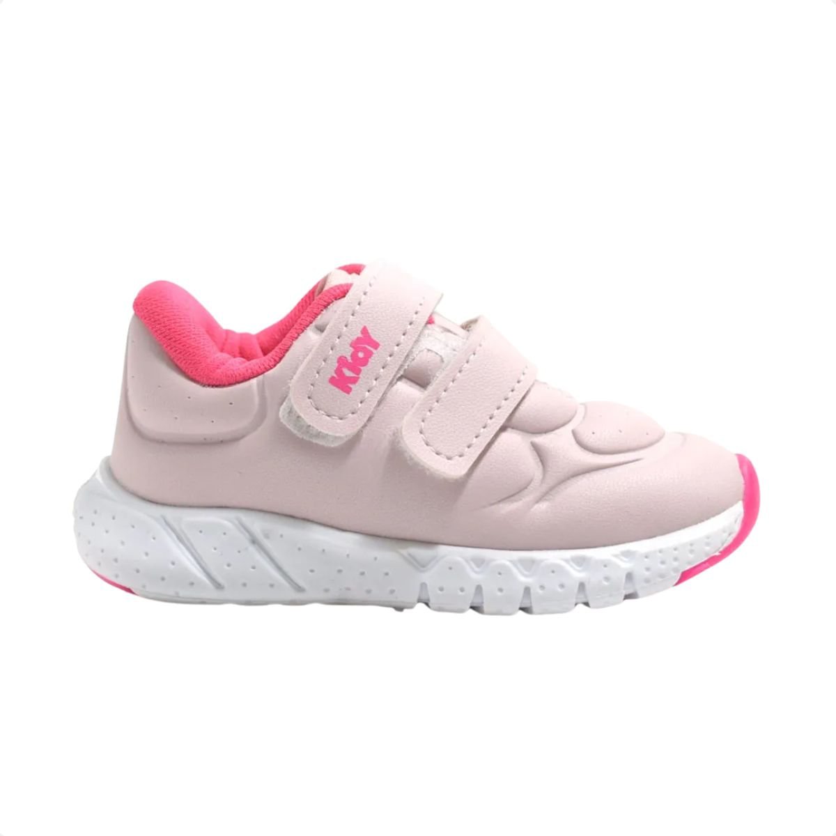 Tênis Running Infantil Slip On Kidy Rosa