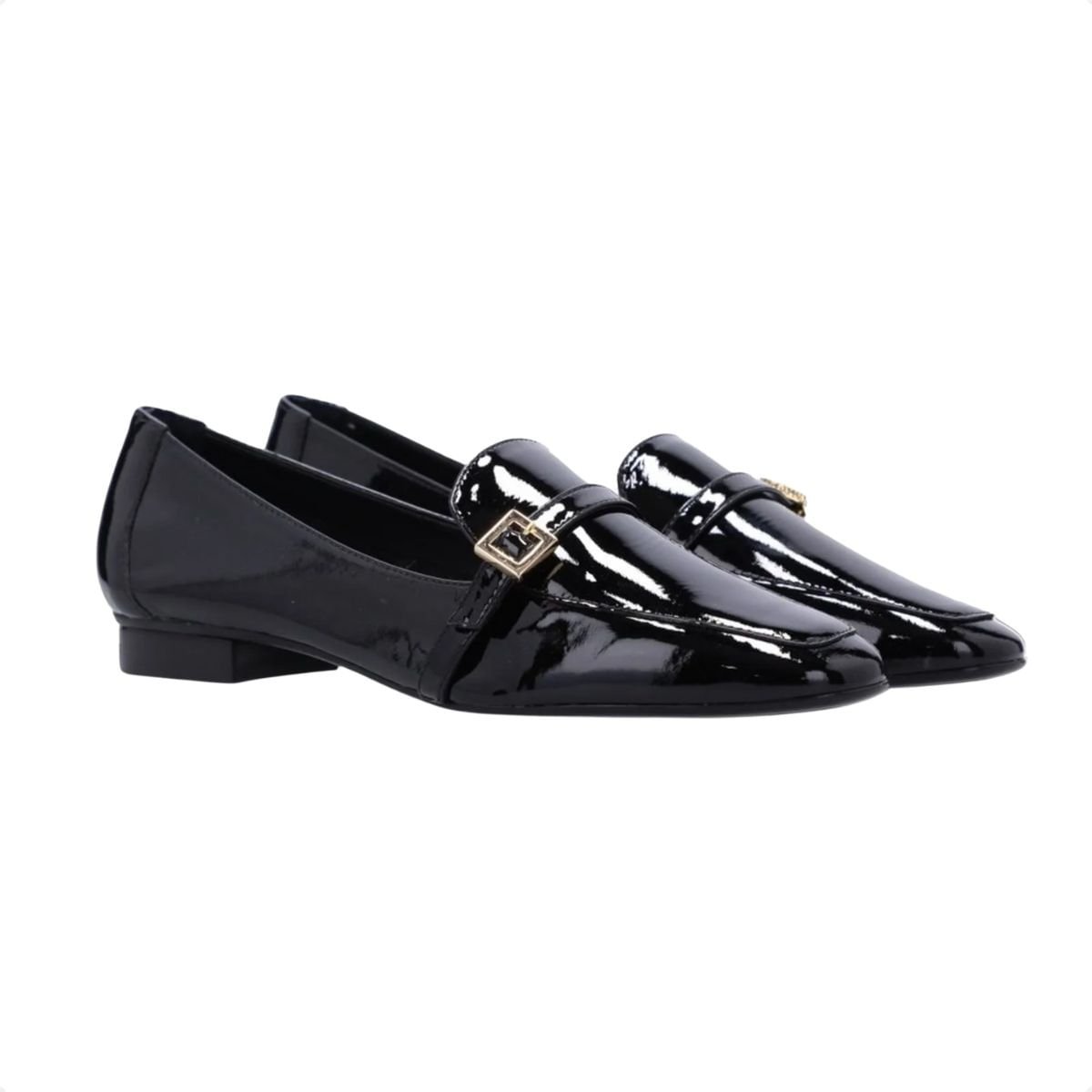 Sapato Feminino Mocassim Loafer Luz Da Lua Preto Preto 2