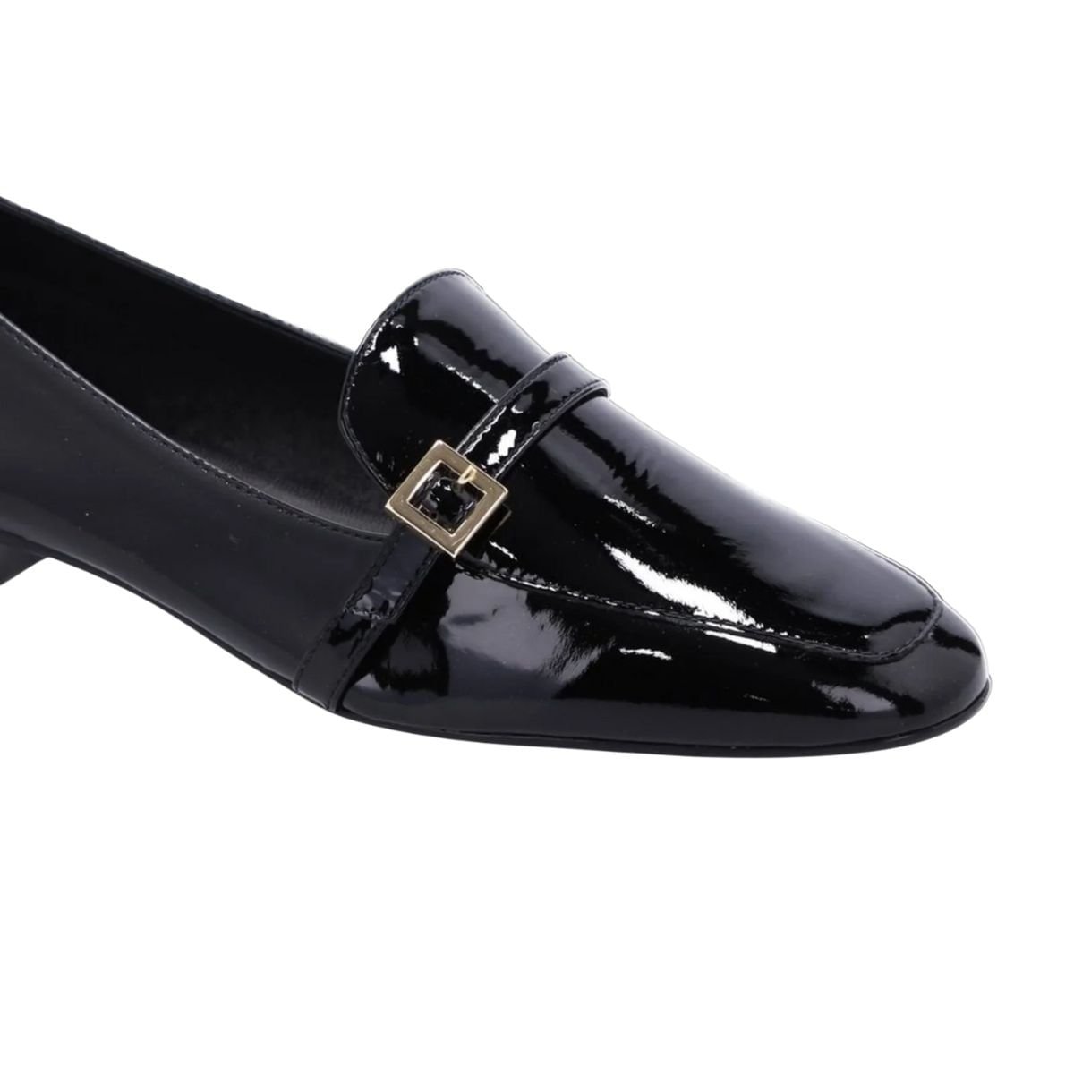 Sapato Feminino Mocassim Loafer Luz Da Lua Preto Preto 4