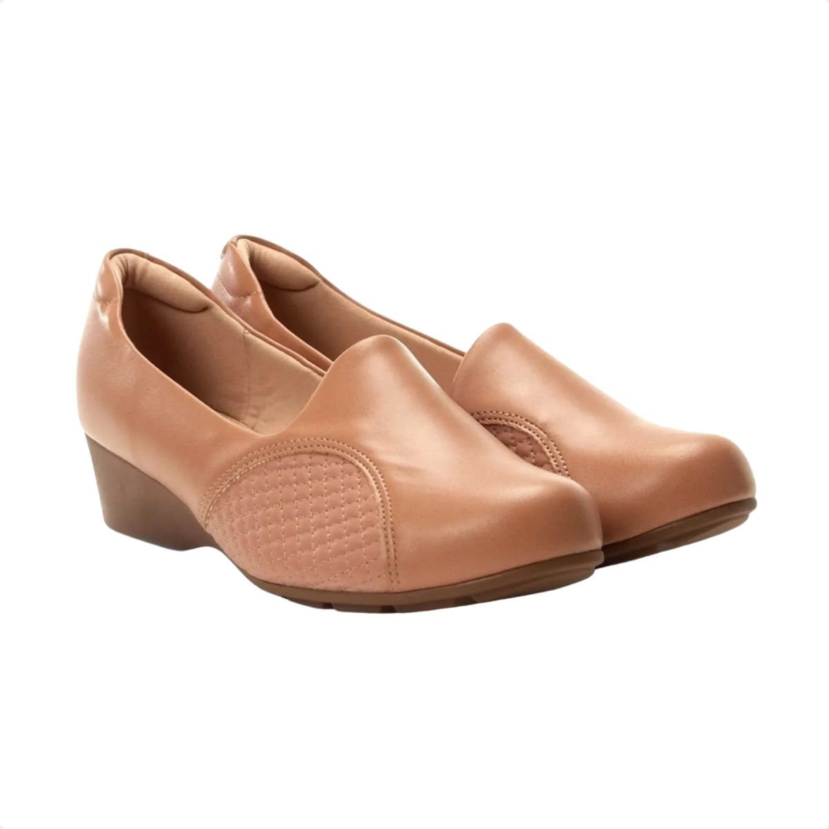 Sapato Feminino Anabela Modare Joanete Marrom Marrom 2