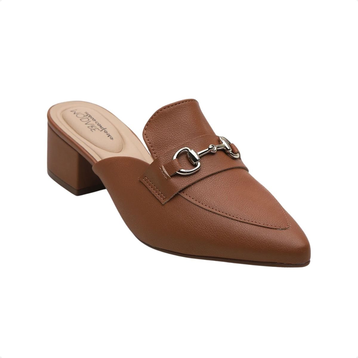 Sapato Feminno Mule Salto Médio Modare Marrom Marrom 2