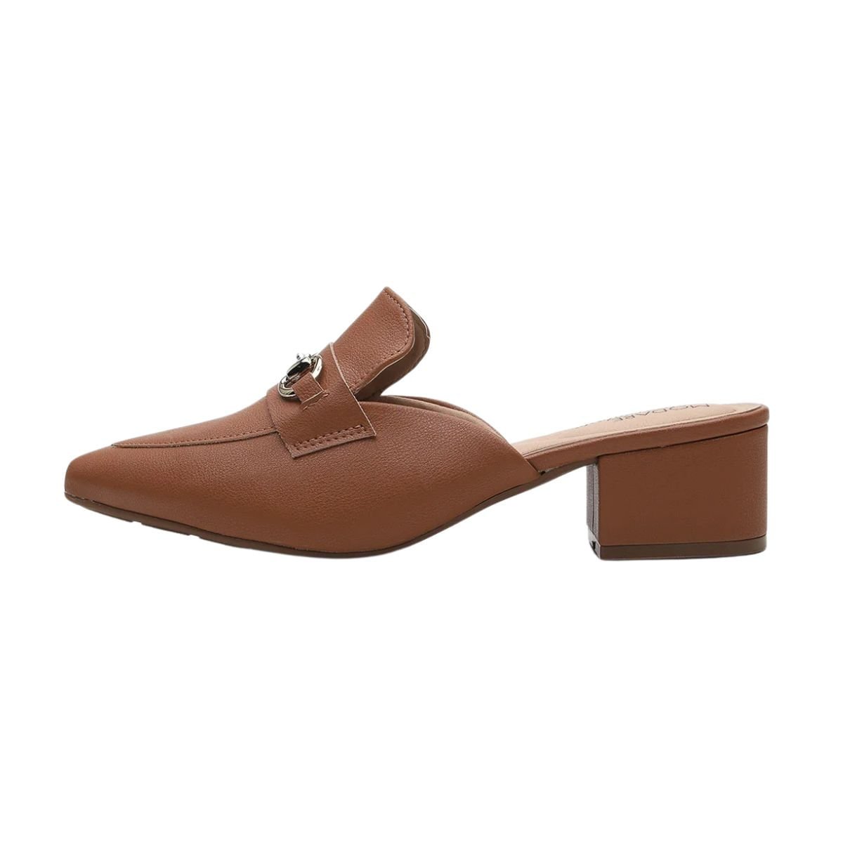 Sapato Feminno Mule Salto Médio Modare Marrom Marrom 4