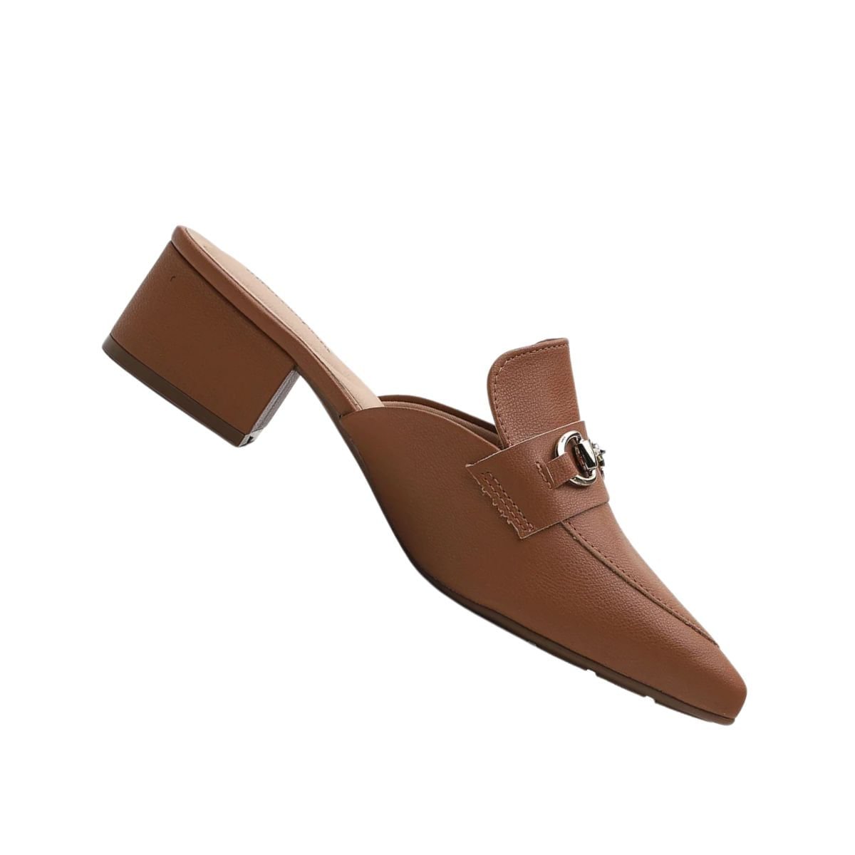 Sapato Feminno Mule Salto Médio Modare Marrom Marrom 6