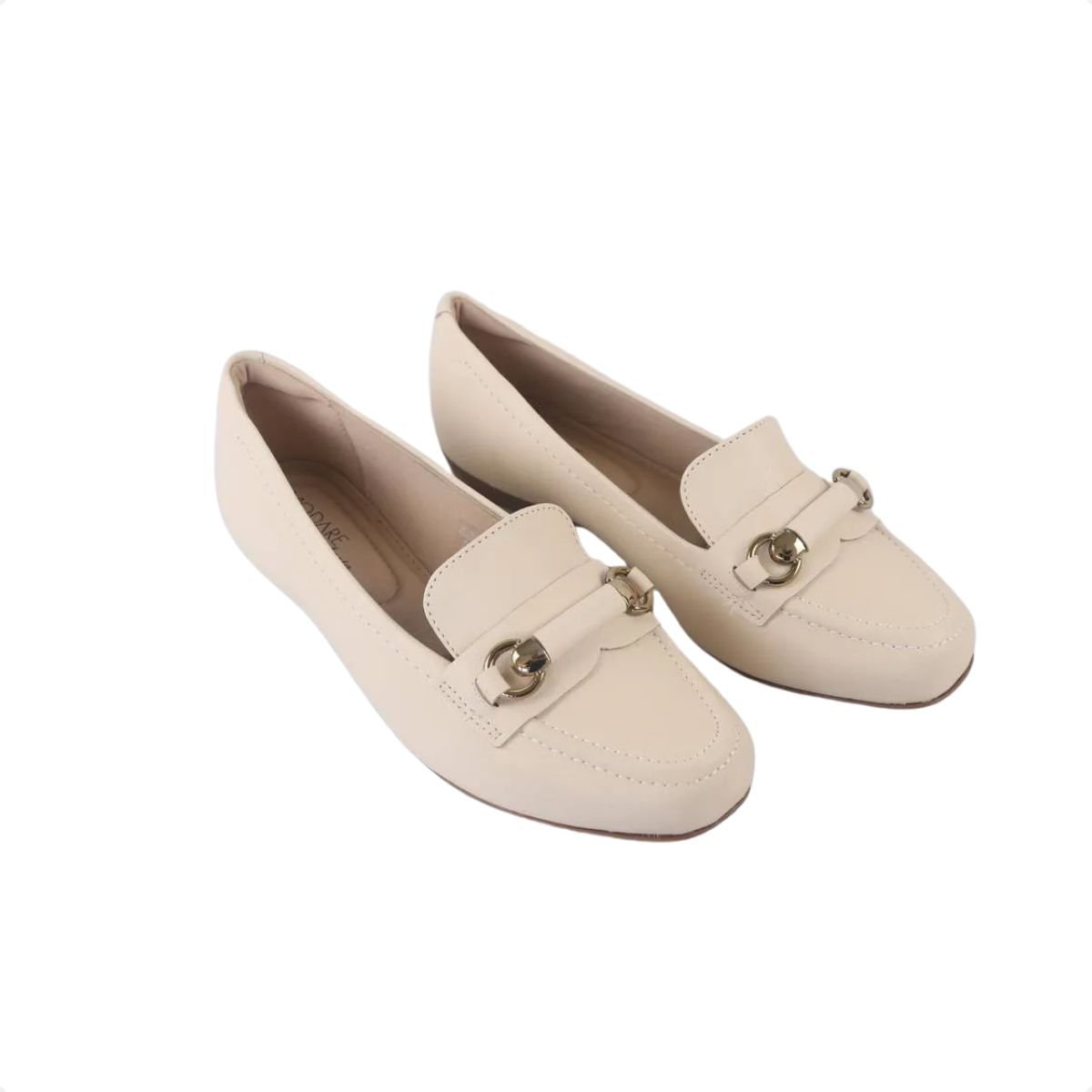 Sapatilha Feminina Bico Quadrado Modare Creme Creme 2