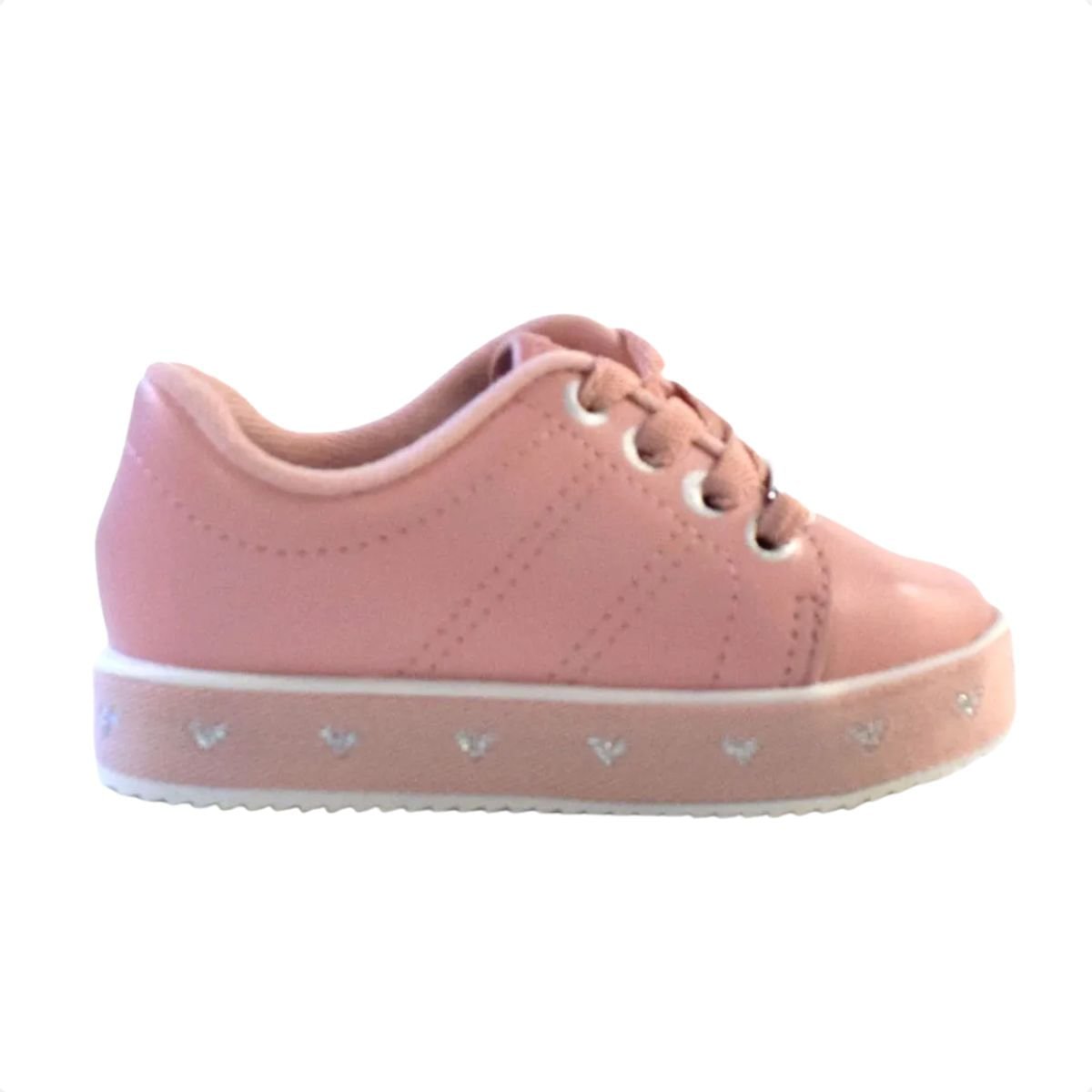 Tênis Casual Infatil Menina Molekinha Rosa