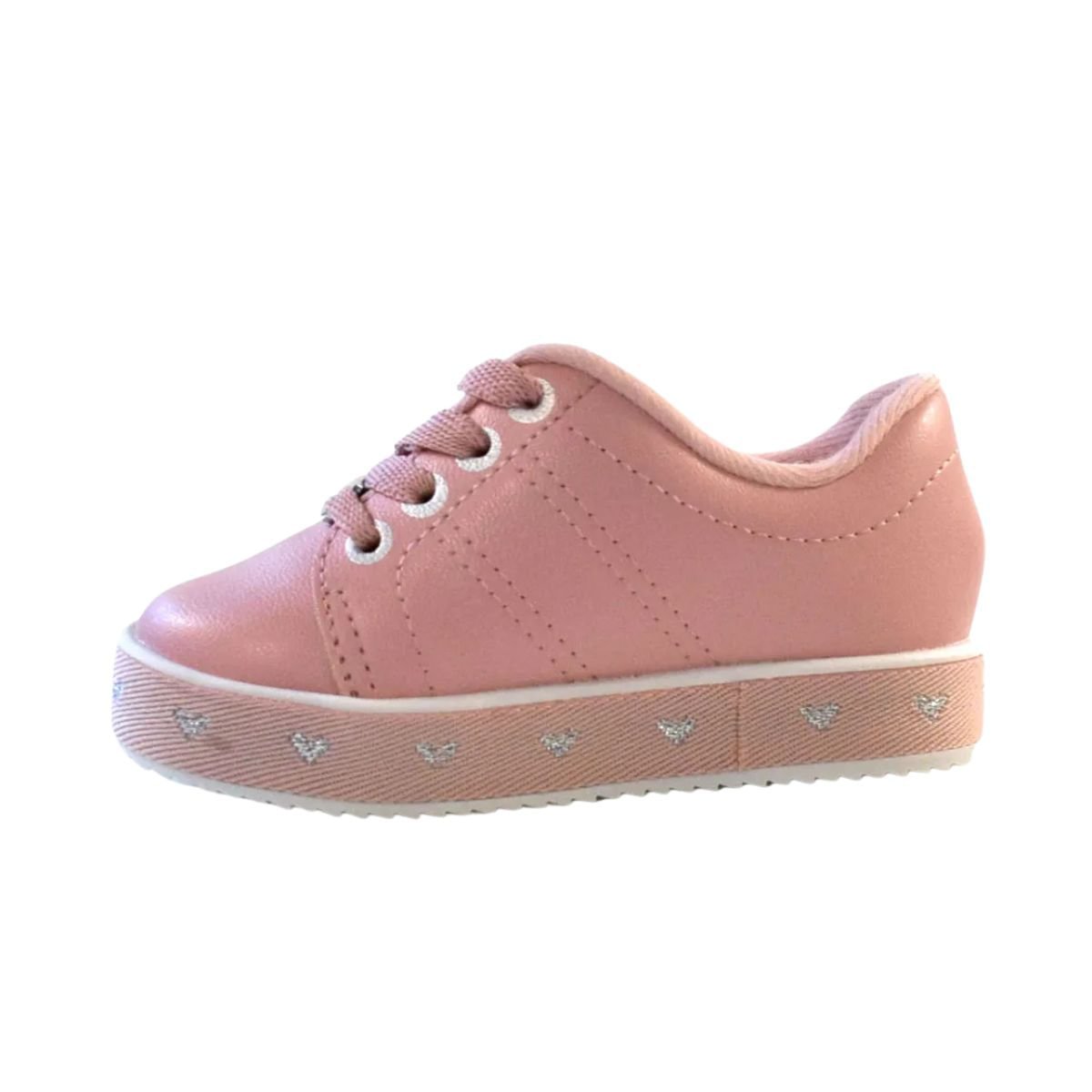 Tênis Casual Infatil Menina Molekinha Rosa Rosa 6
