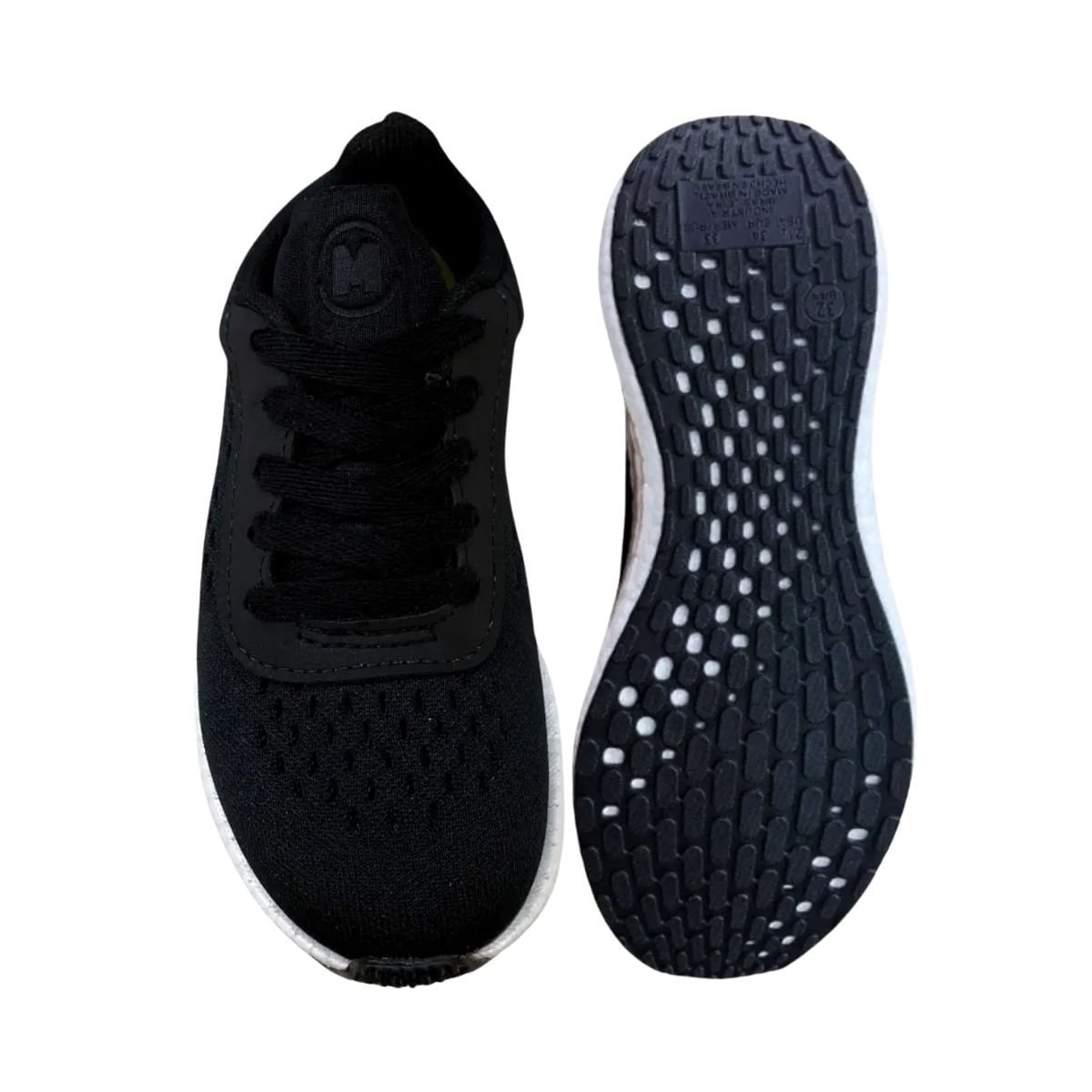 Tênis Running Infantil Molekinho Sport Preto Preto 4