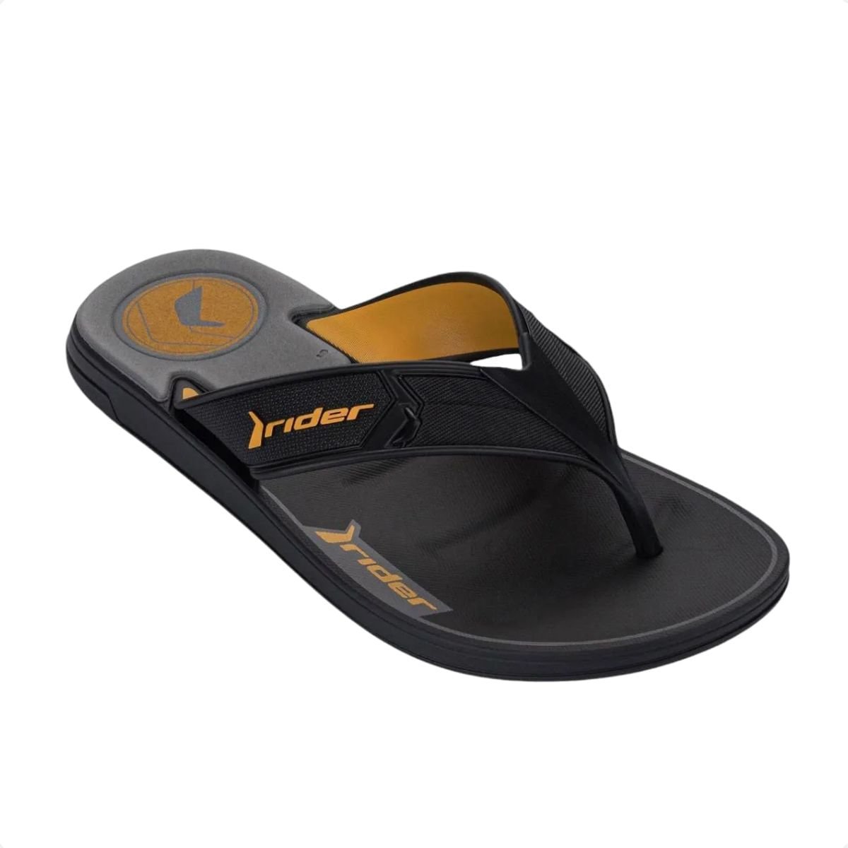 Chinelo Masculino Dedo Rider Start Iii Preto E Amarelo Preto/Amarelo 3