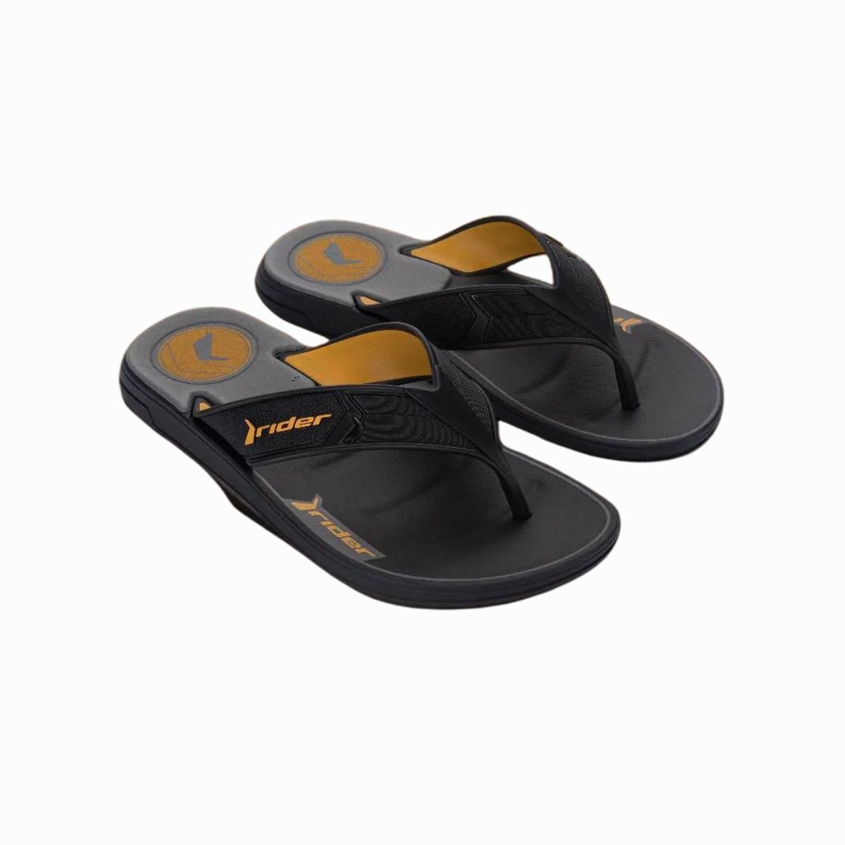 Chinelo Masculino Dedo Rider Start Iii Preto E Amarelo Preto/Amarelo 5