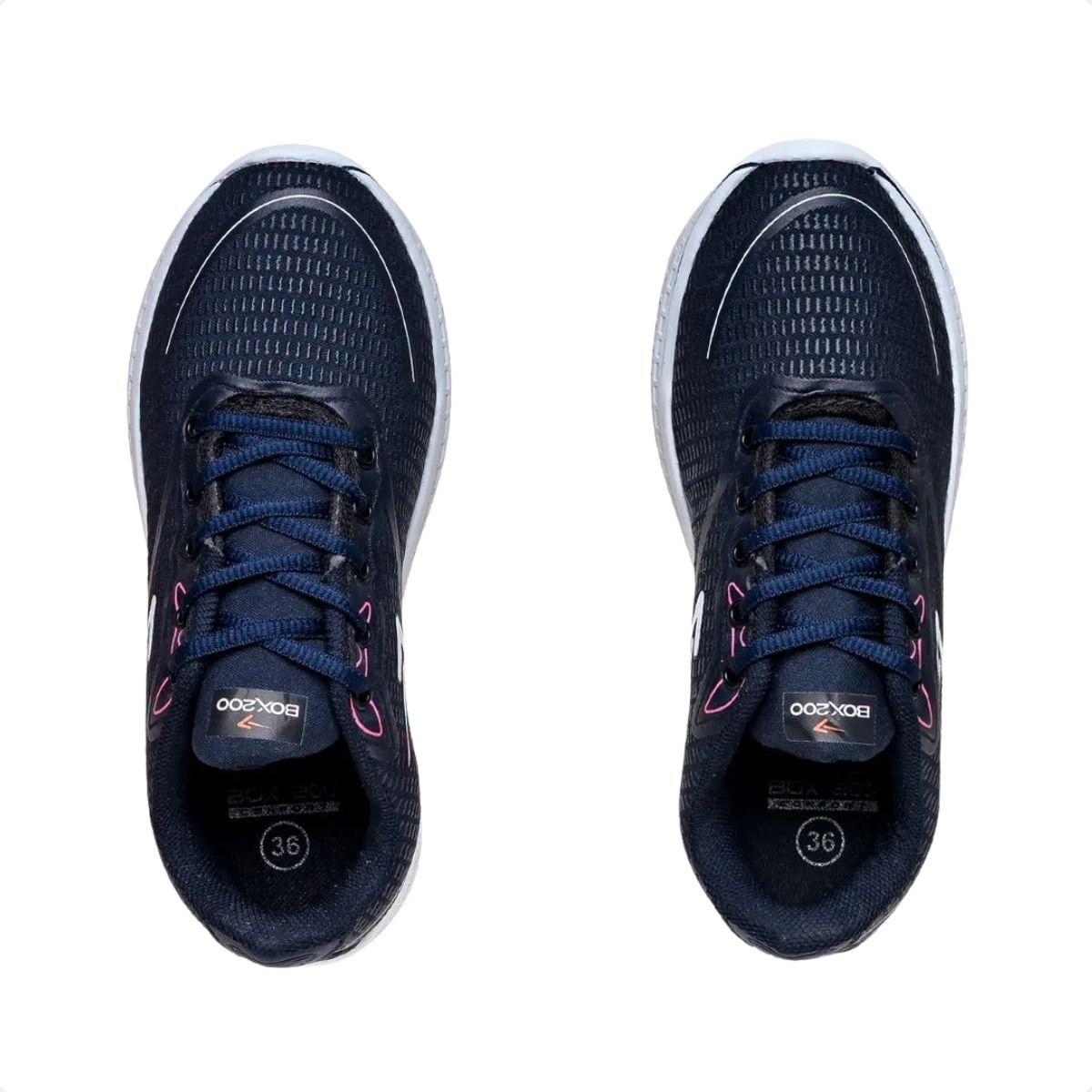 Tênis Running Feminino Box 200 Azul Azul 3