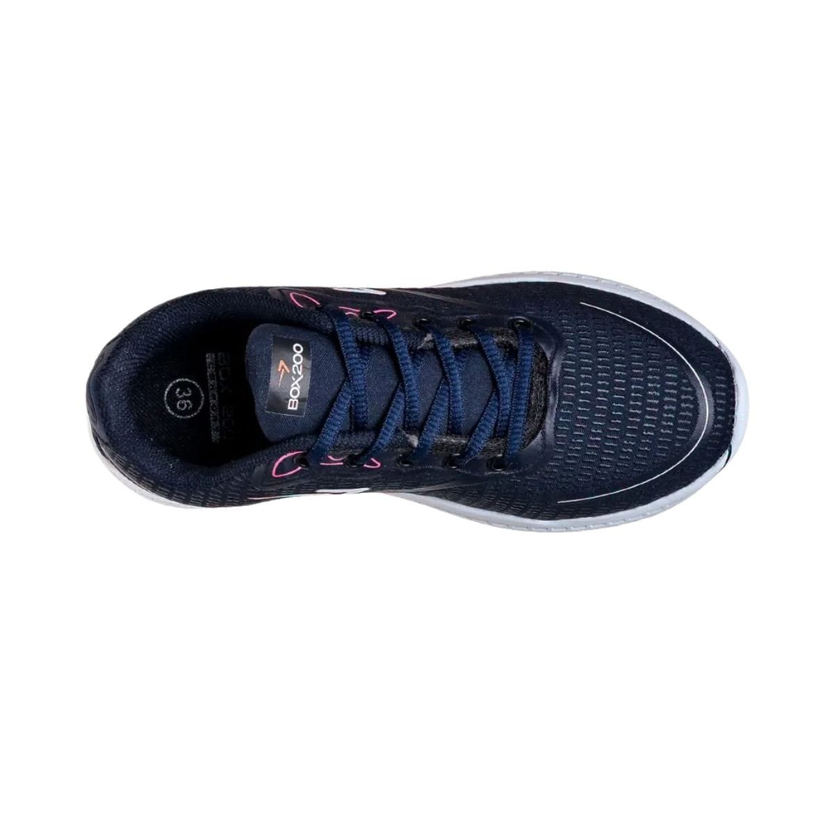 Tênis Running Feminino Box 200 Azul Azul 6