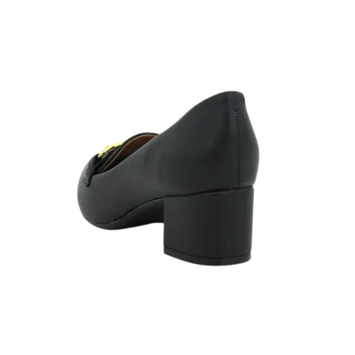 Sapato Feminino Salto Baixo Grosso Vizzano Preto Preto 3