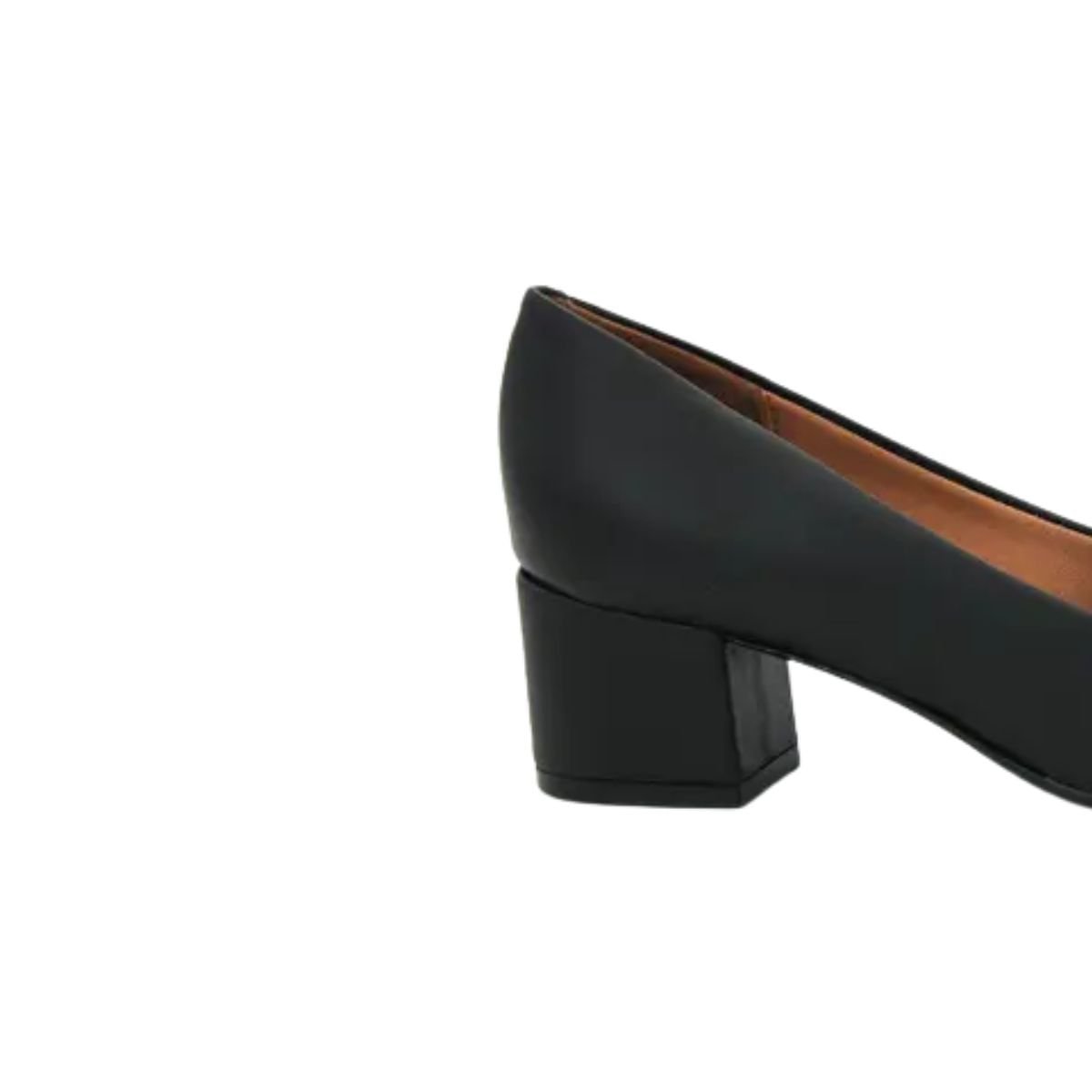 Sapato Feminino Salto Baixo Grosso Vizzano Preto Preto 6