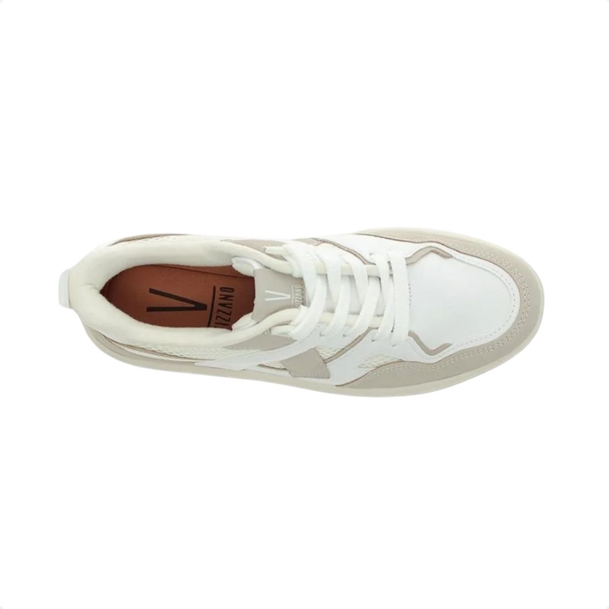 Tênis Moda Feminino Vizzano Urban Branco E Cinza Branco/Cinza 2