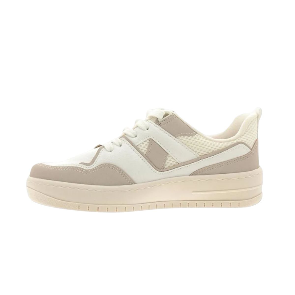 Tênis Moda Feminino Vizzano Urban Branco E Cinza Branco/Cinza 5