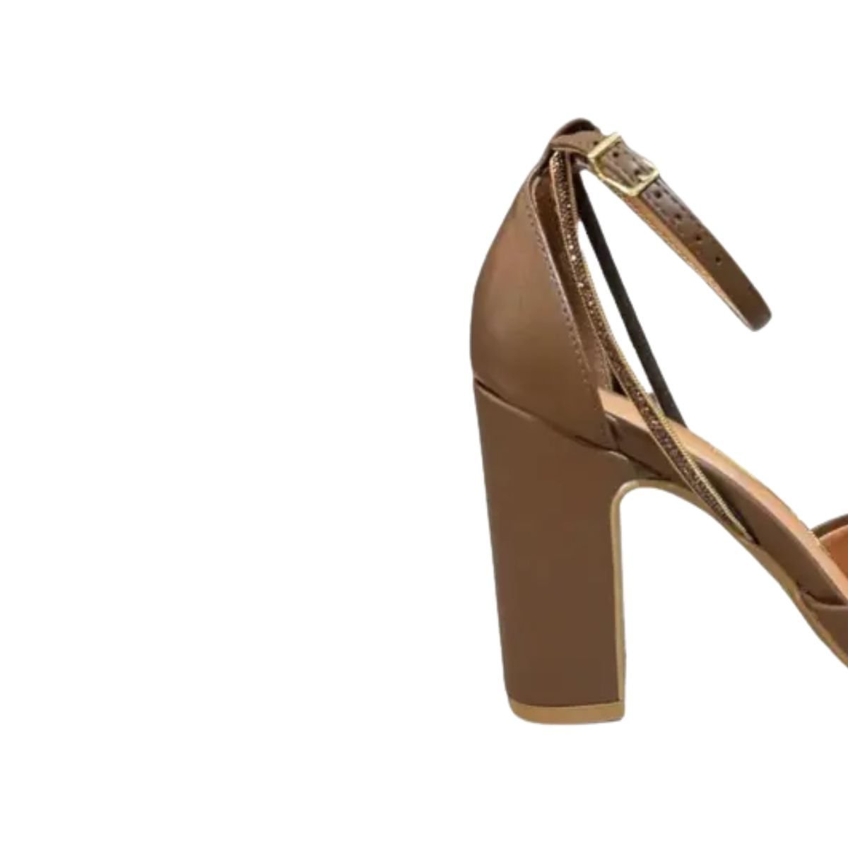 Sapato Feminino Salto Alto Grosso Vizzano Marrom Marrom 7