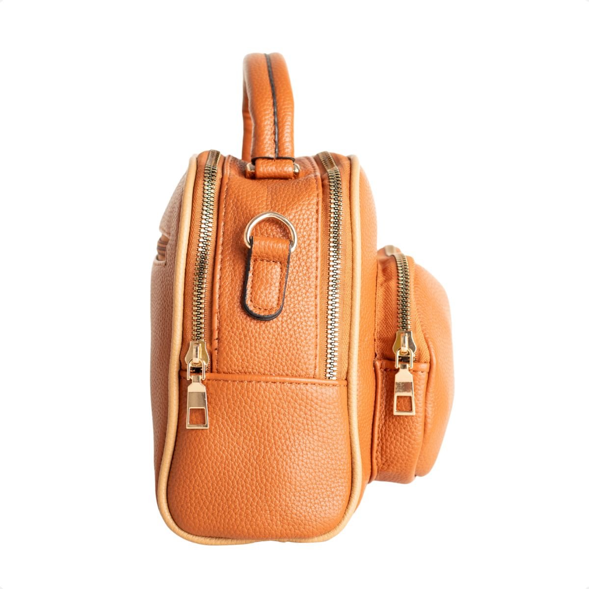 Bolsa Dm Bella Cross Caramelo Caramelo 4