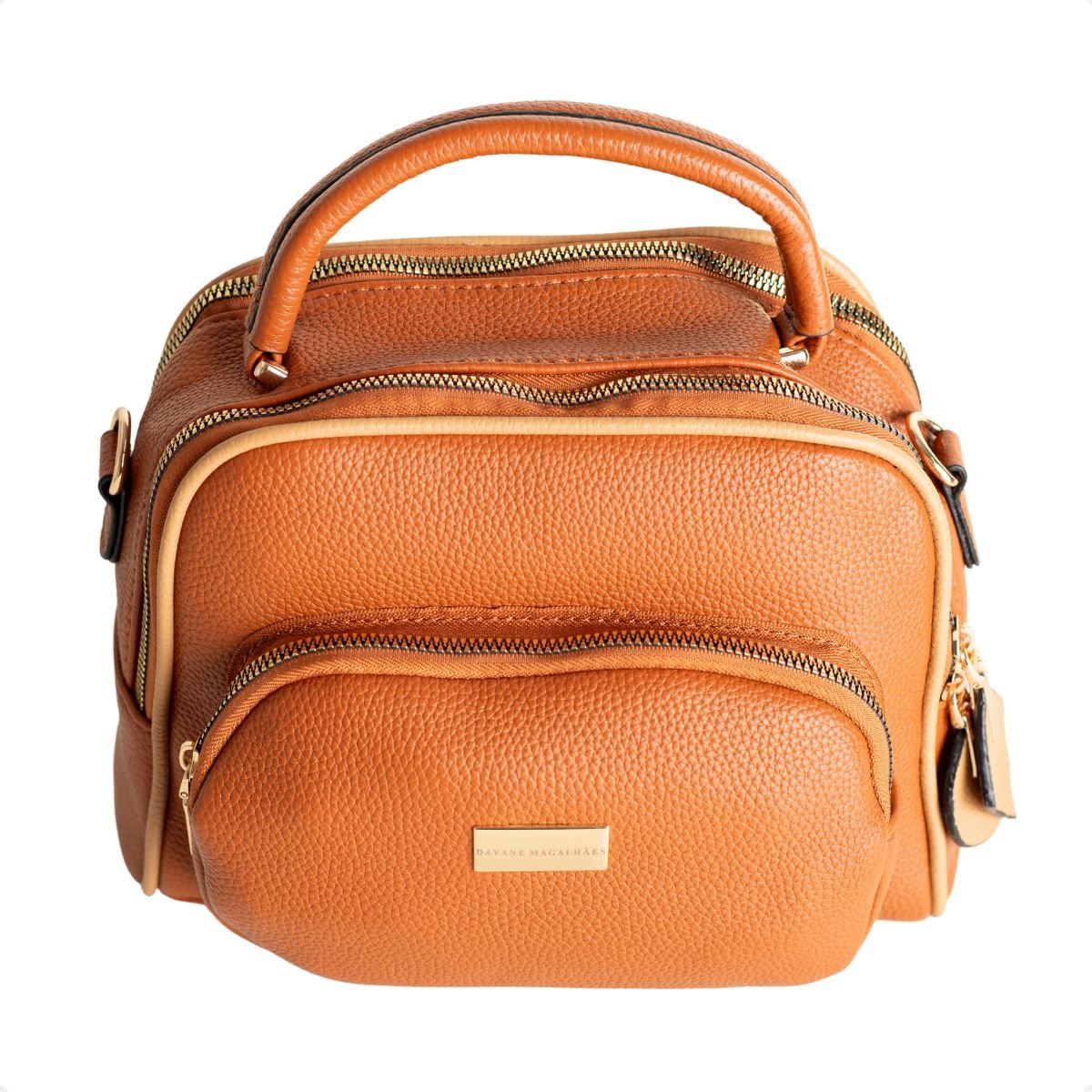Bolsa Dm Bella Cross Caramelo Caramelo 6
