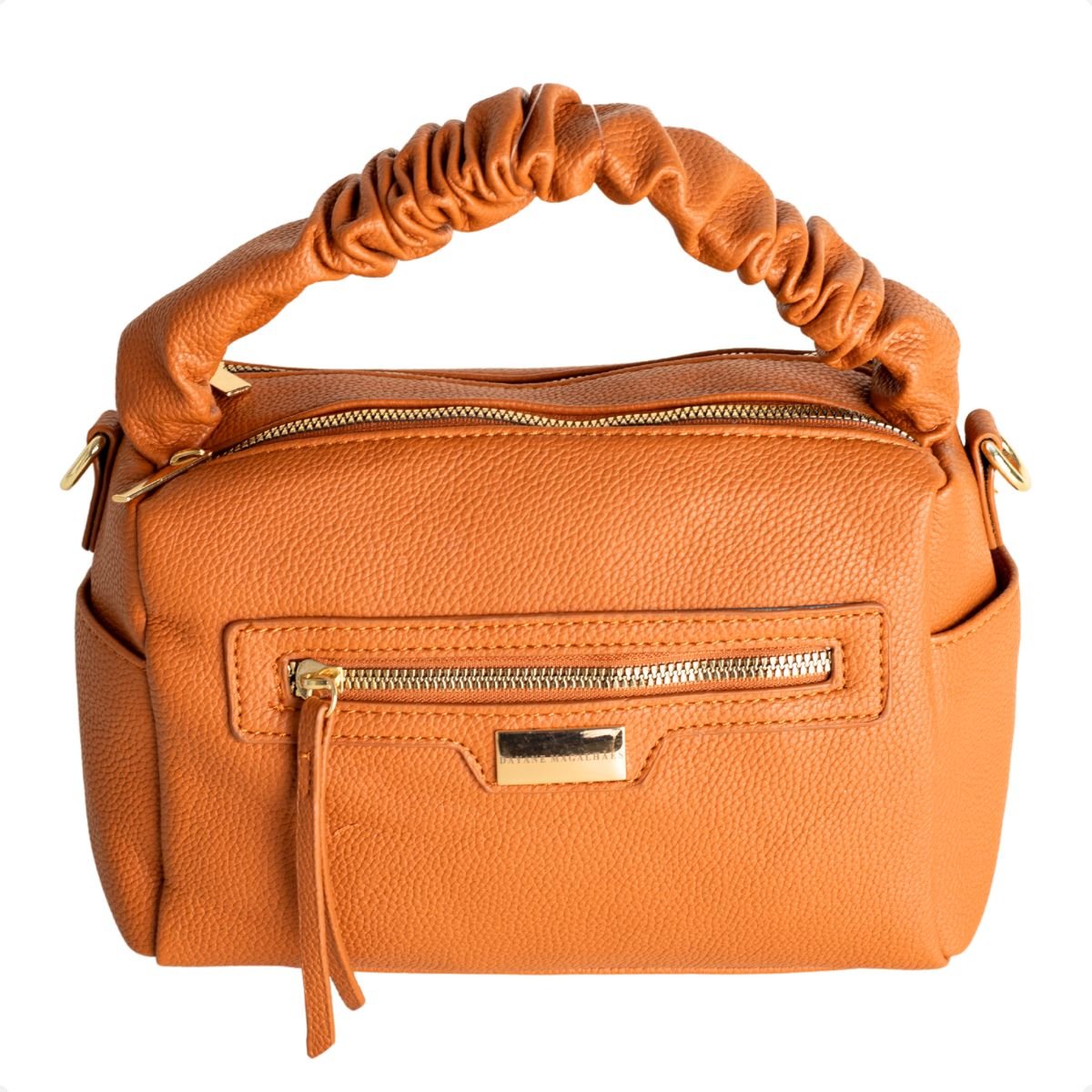 Bolsa Pouch Franzida Caramelo Dm Obsession Caramelo 6