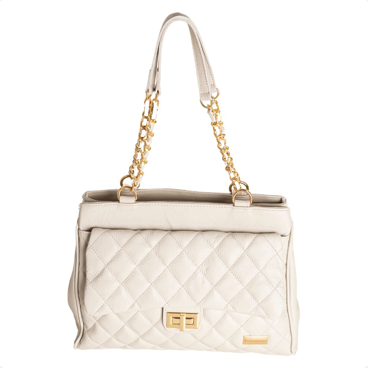 Bolsa Matelassê Off-White Alça Corrente Dm Obsession Off White 6