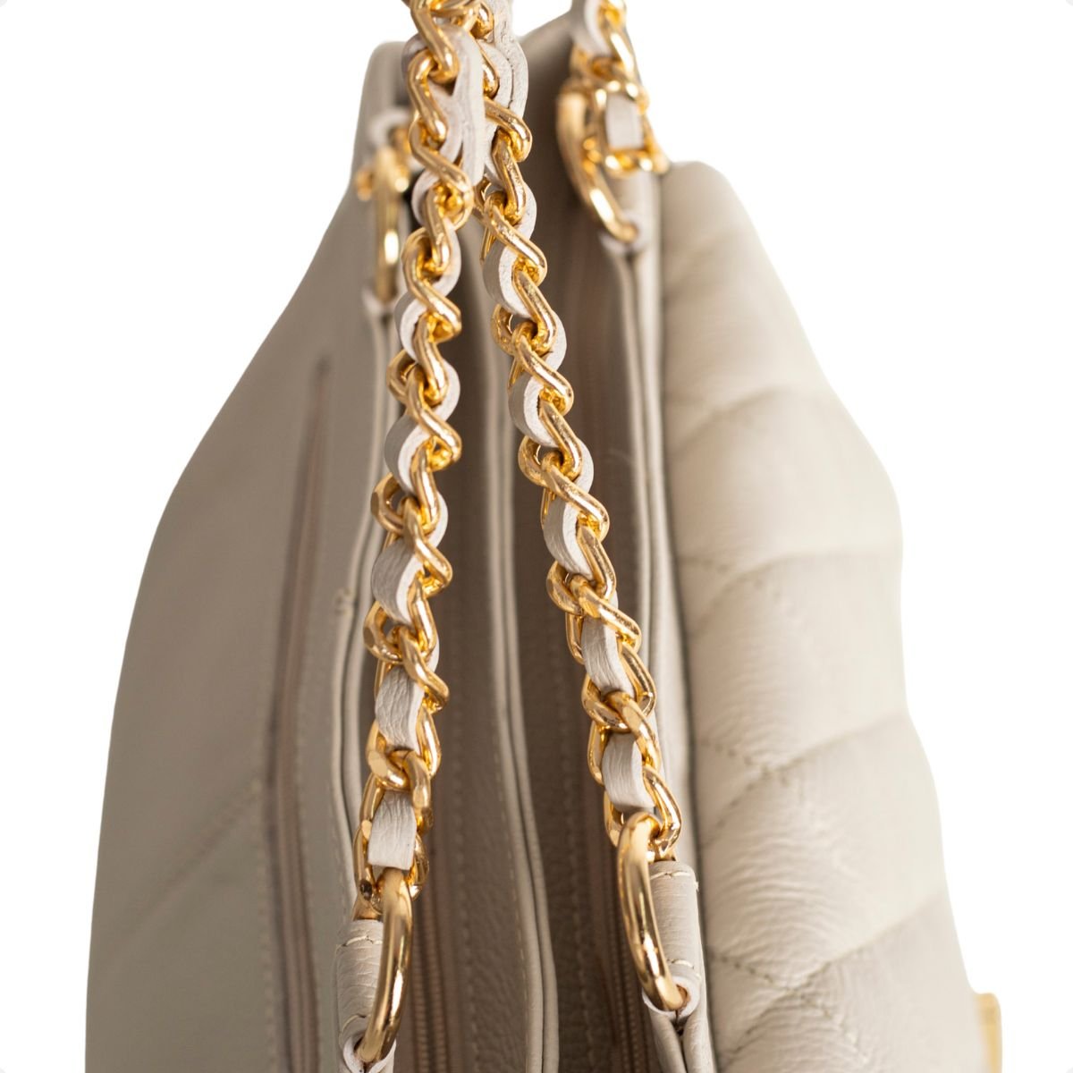 Bolsa Matelassê Off-White Alça Corrente Dm Obsession Off White 7